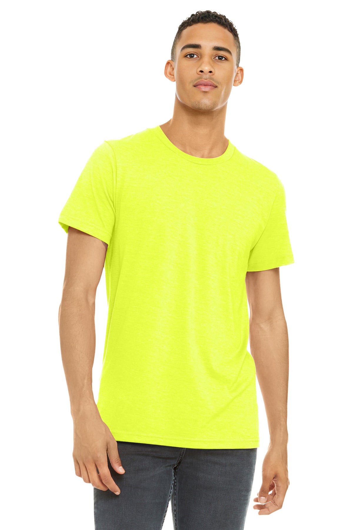 BELLA+CANVAS ?? Unisex Heather CVC Short Sleeve Tee. BC3001CVC