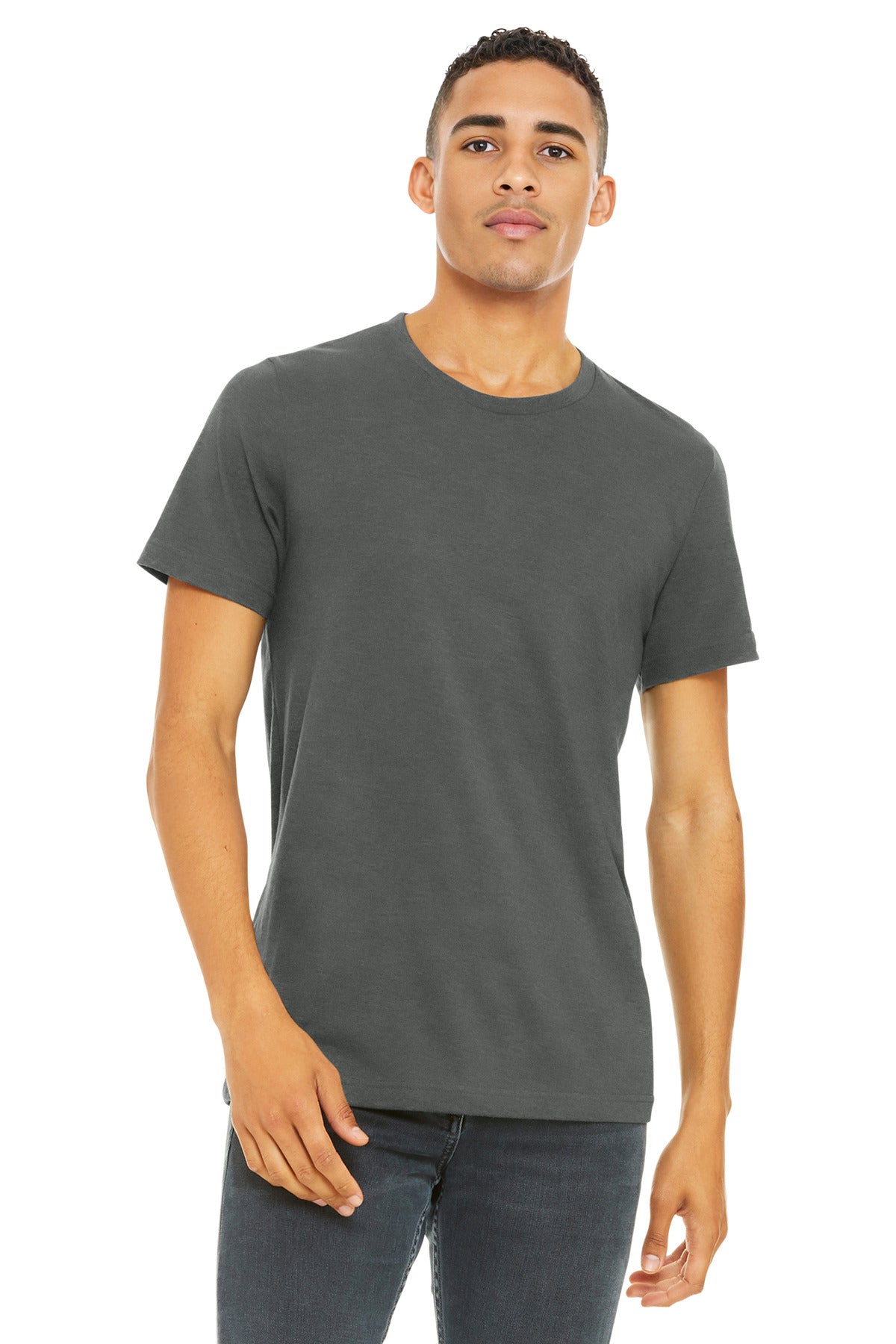 BELLA+CANVAS ?? Unisex Heather CVC Short Sleeve Tee. BC3001CVC