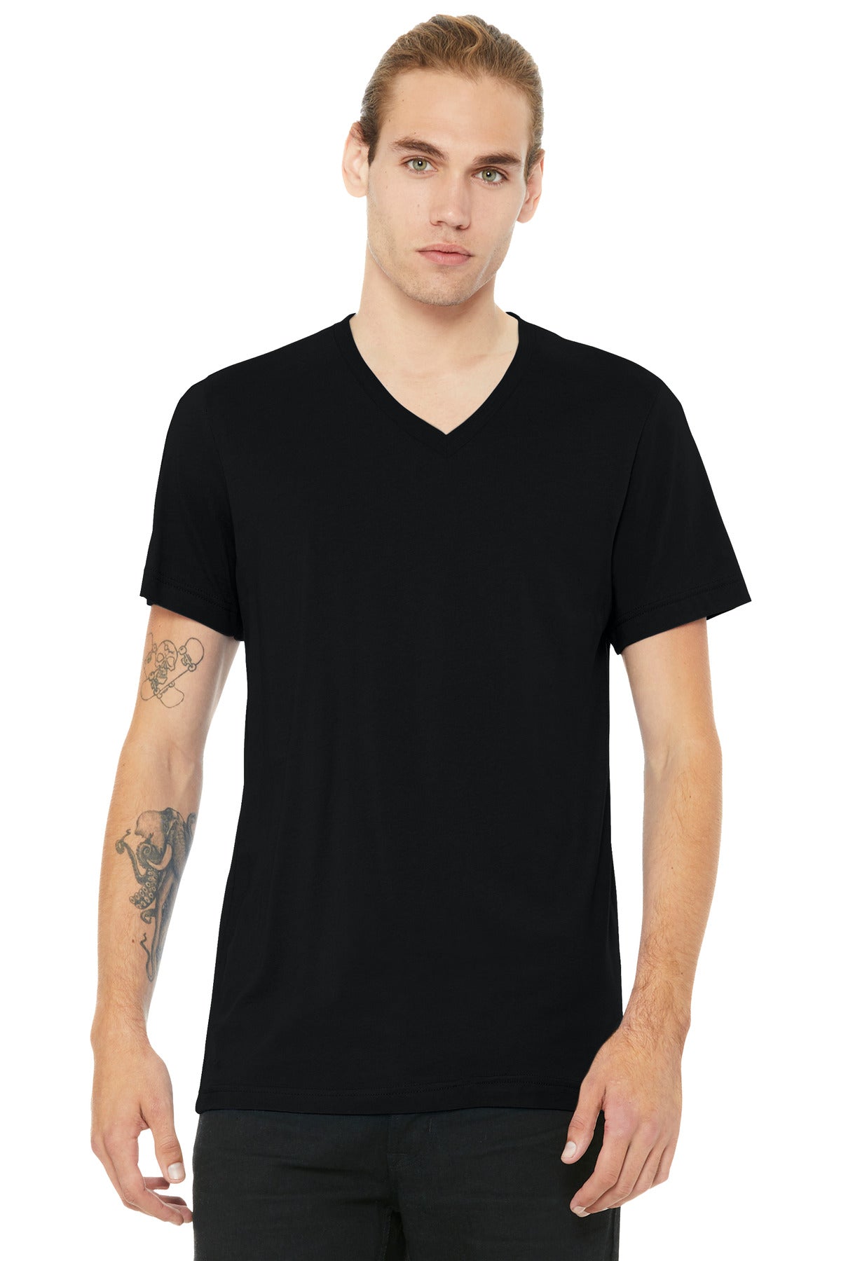 BELLA+CANVAS?? Unisex Heather CVC V-Neck Tee BC3005CVC