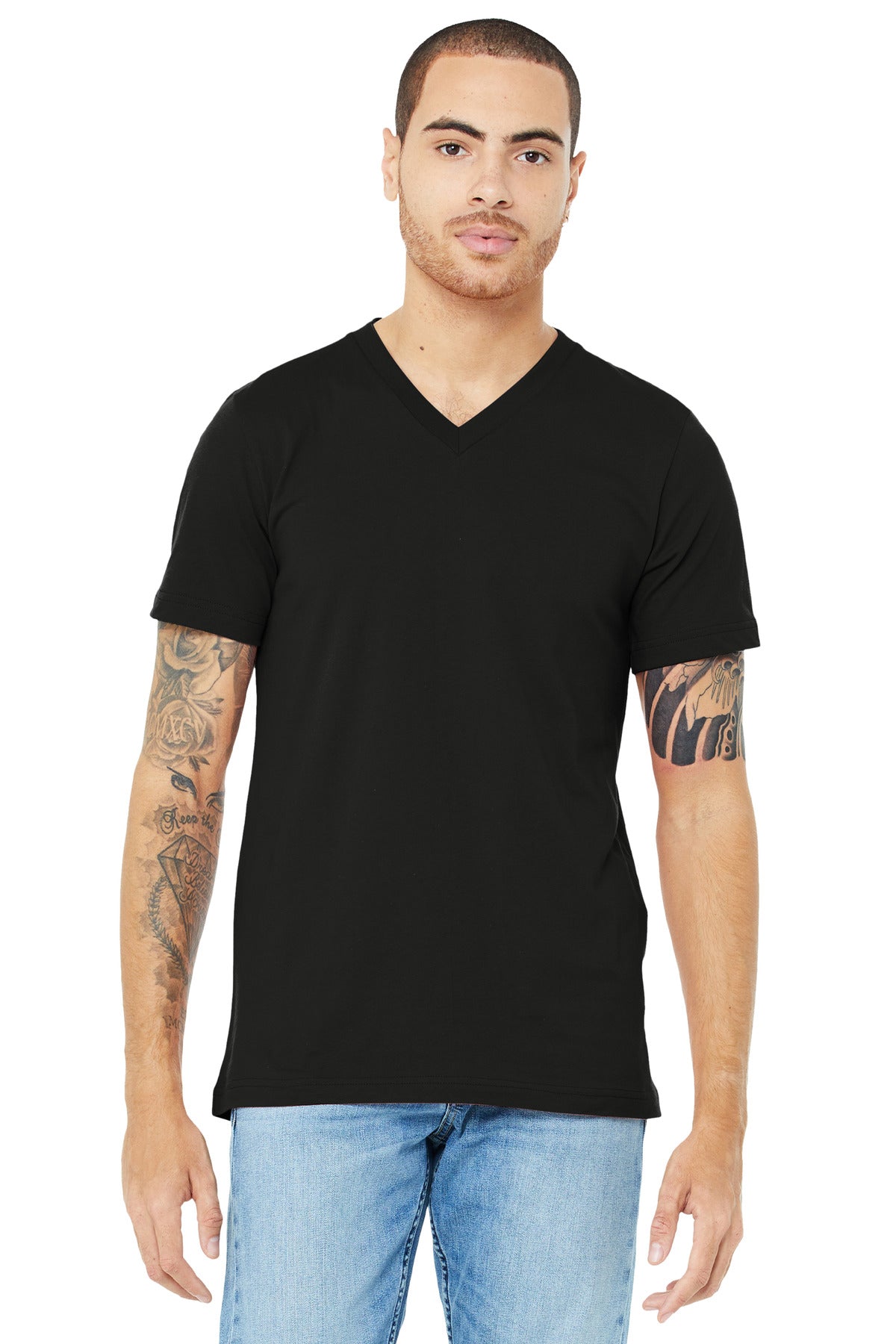 BELLA+CANVAS ?? Unisex Jersey Short Sleeve V-Neck Tee. BC3005