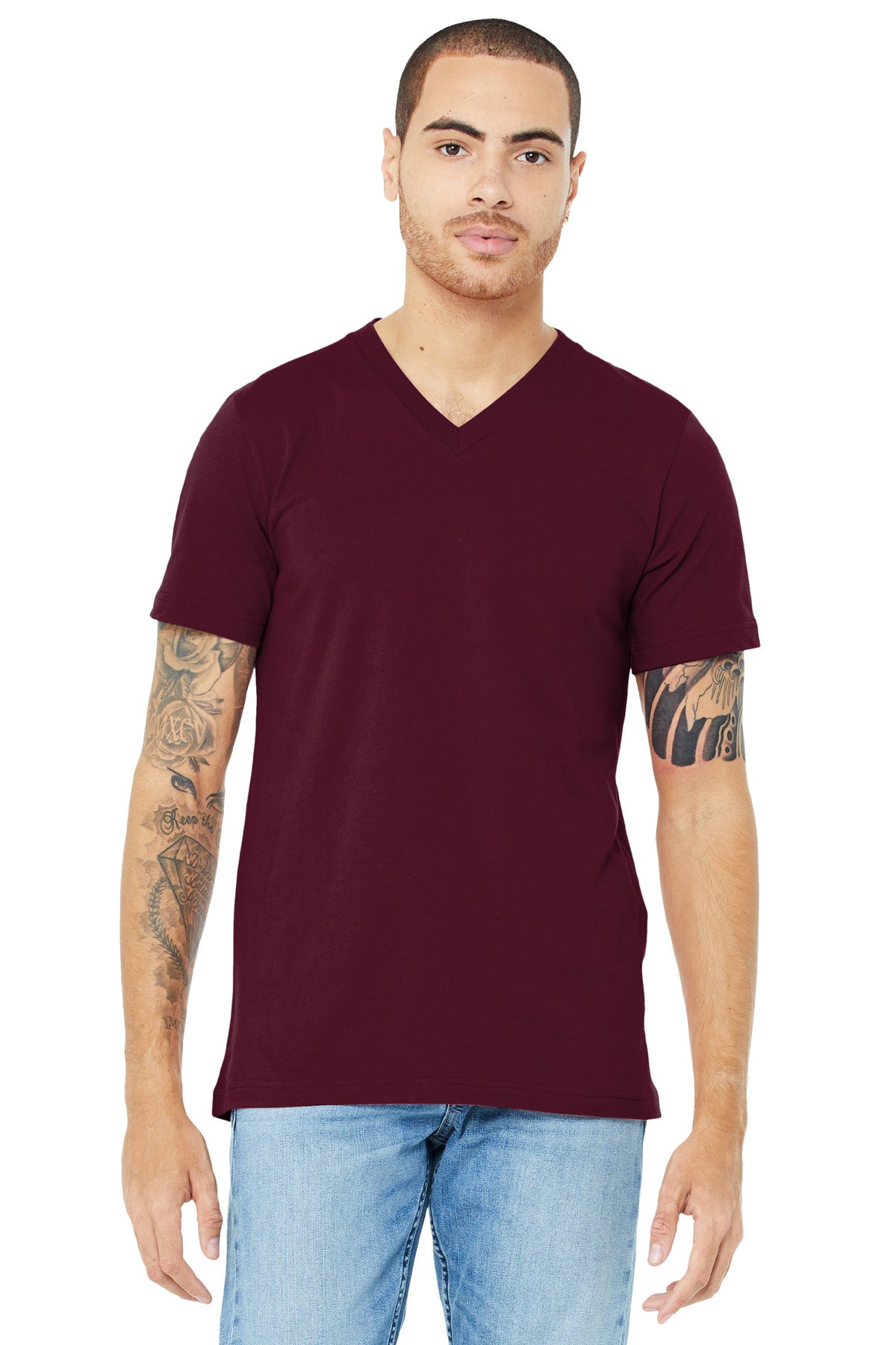 BELLA+CANVAS ?? Unisex Jersey Short Sleeve V-Neck Tee. BC3005