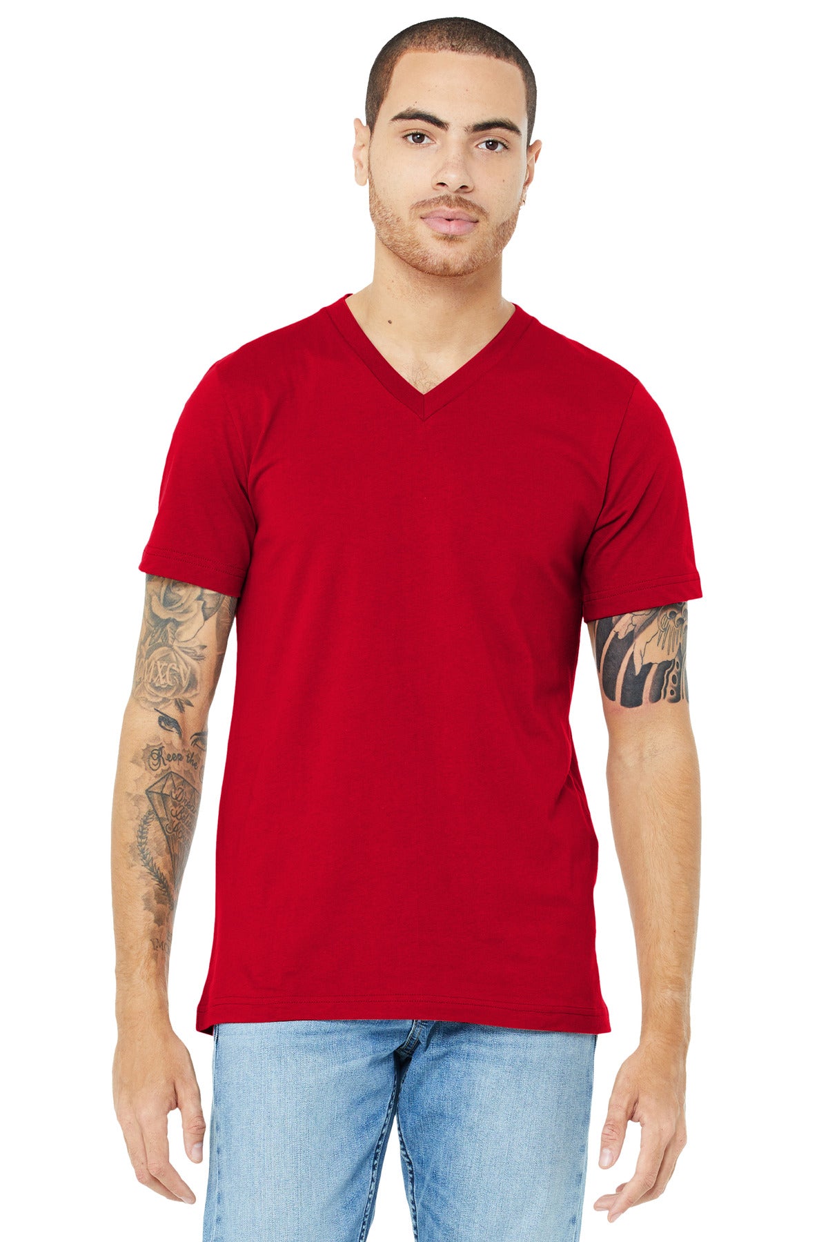 BELLA+CANVAS ?? Unisex Jersey Short Sleeve V-Neck Tee. BC3005