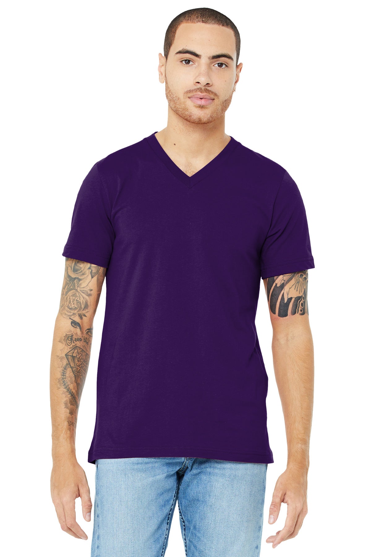BELLA+CANVAS ?? Unisex Jersey Short Sleeve V-Neck Tee. BC3005