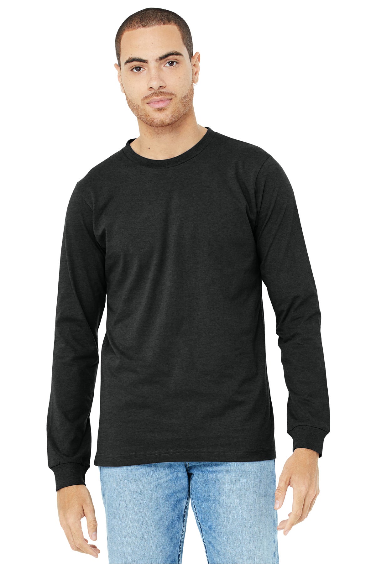 BELLA+CANVAS? Unisex Heather CVC Long Sleeve Tee BC3501CVC