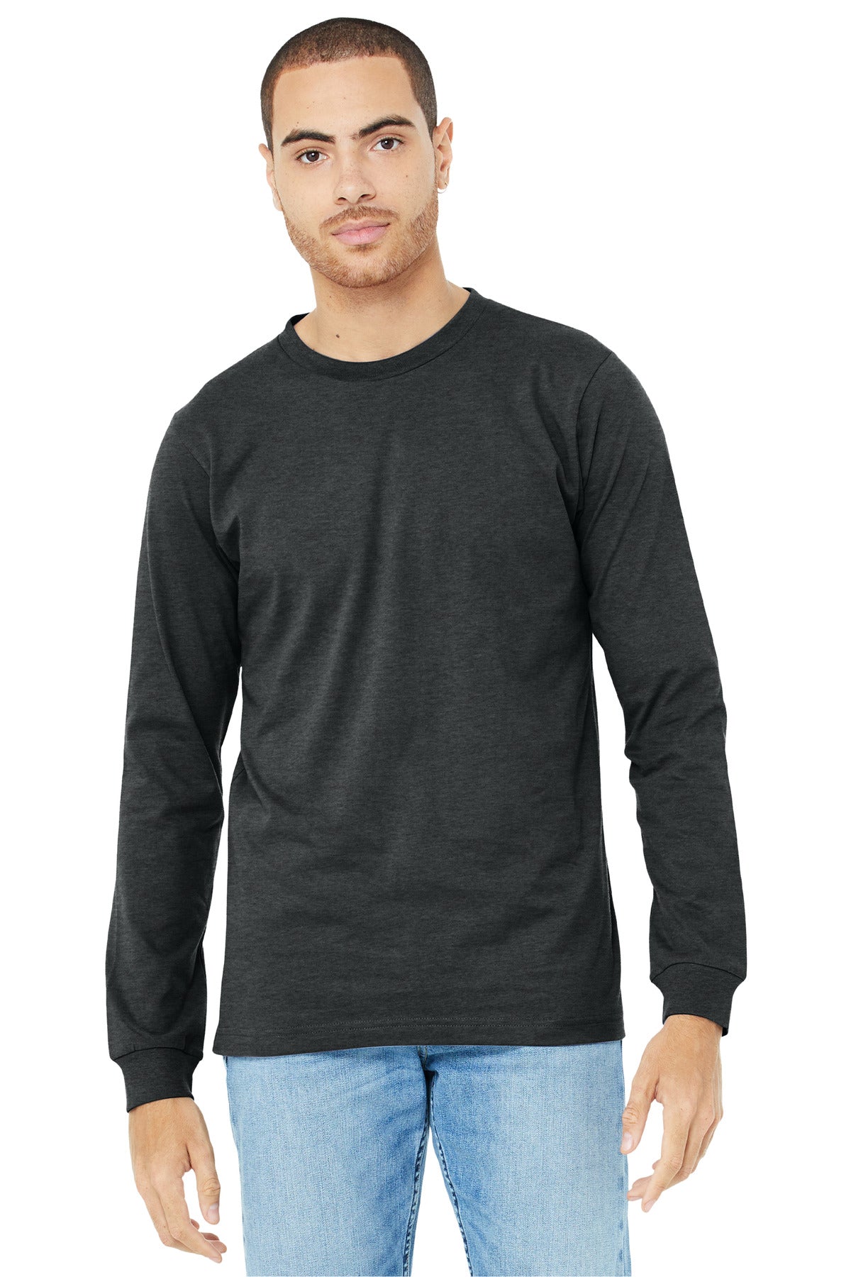 BELLA+CANVAS? Unisex Heather CVC Long Sleeve Tee BC3501CVC