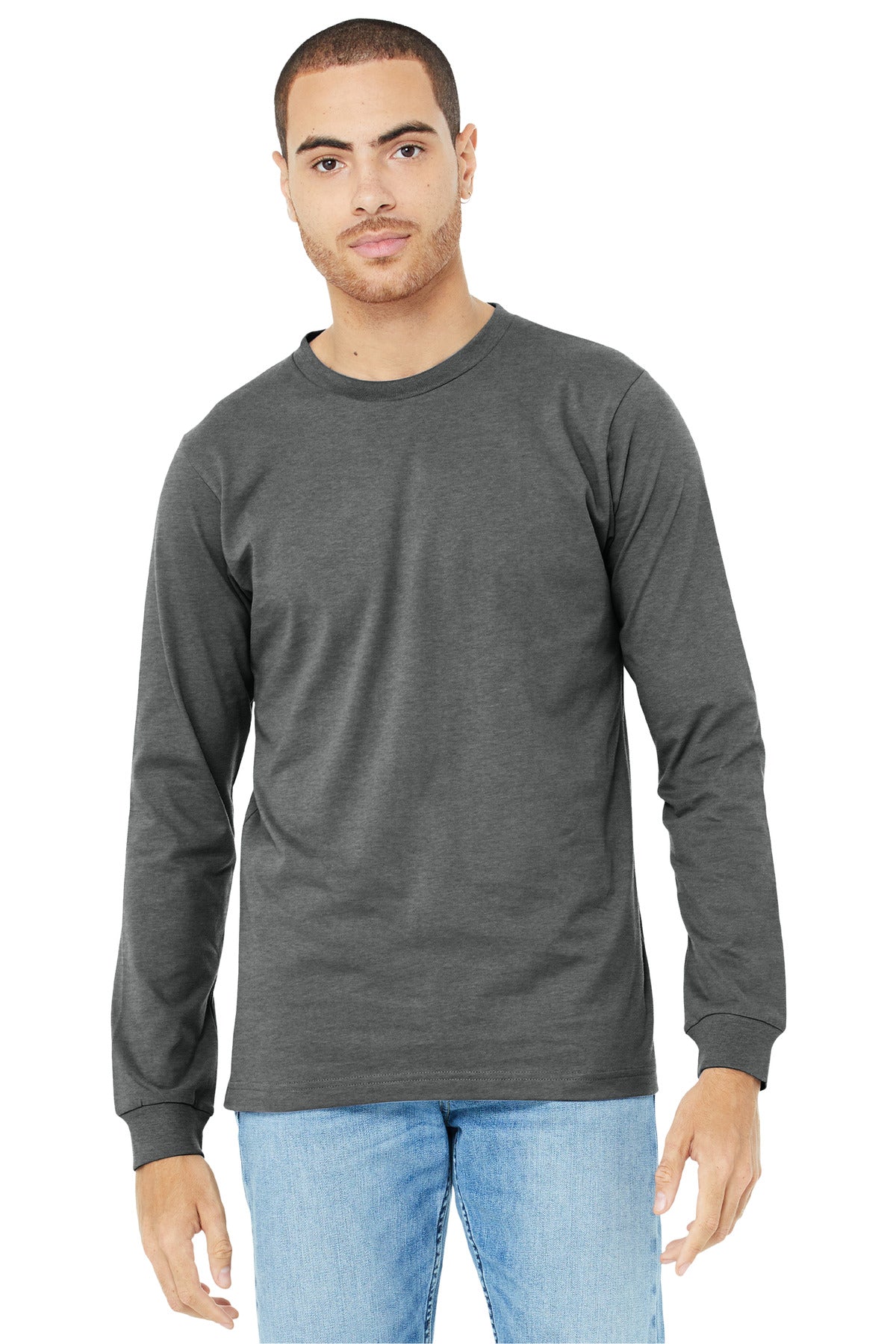 BELLA+CANVAS? Unisex Heather CVC Long Sleeve Tee BC3501CVC