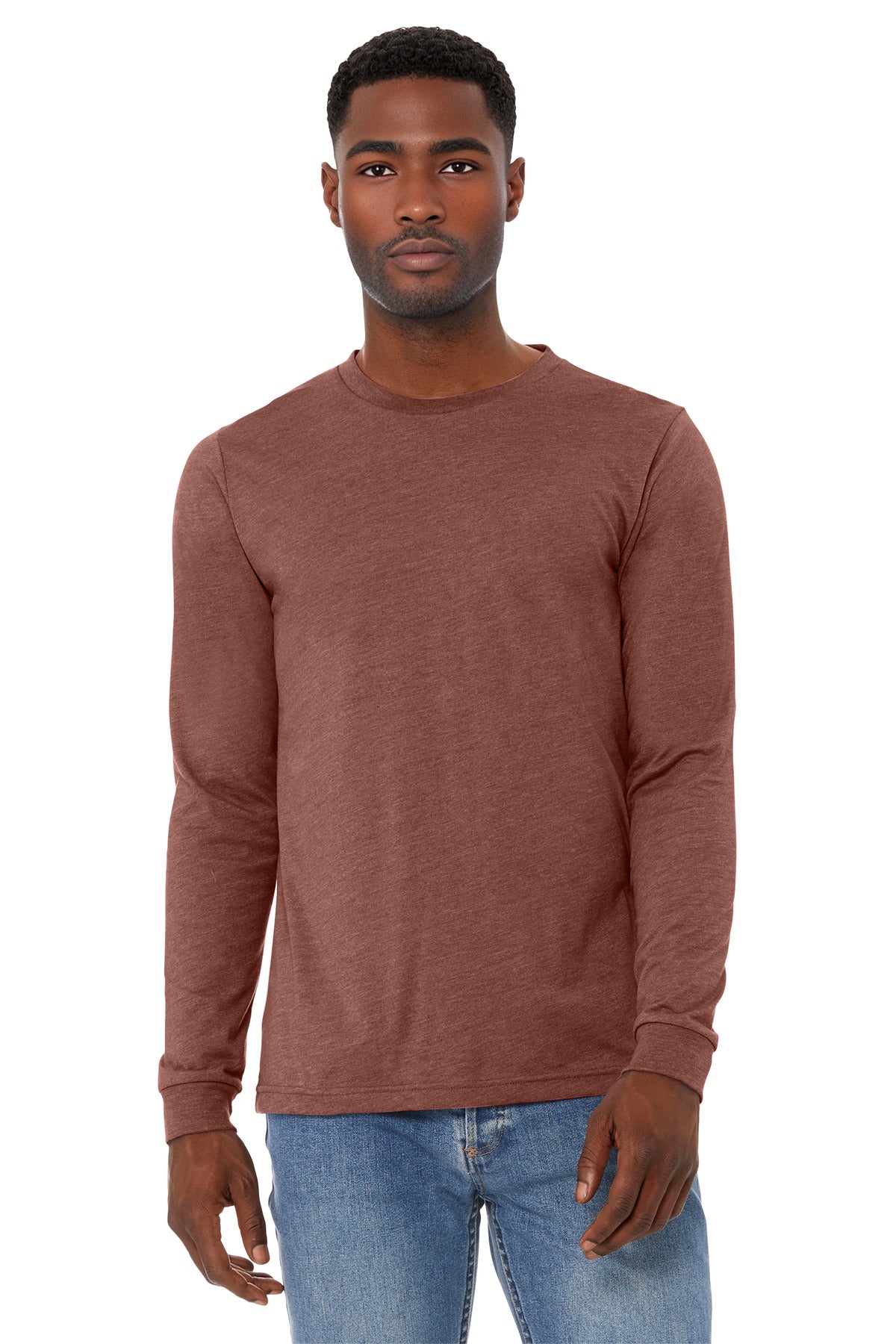 BELLA+CANVAS?? Unisex Heather CVC Long Sleeve Tee BC3501CVC