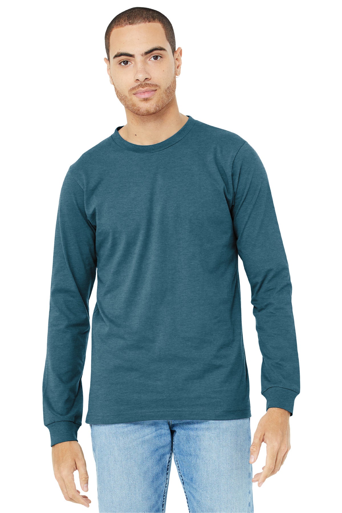 BELLA+CANVAS? Unisex Heather CVC Long Sleeve Tee BC3501CVC