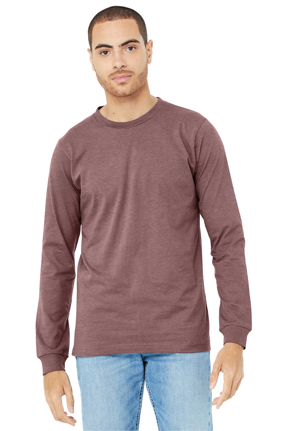 BELLA+CANVAS? Unisex Heather CVC Long Sleeve Tee BC3501CVC