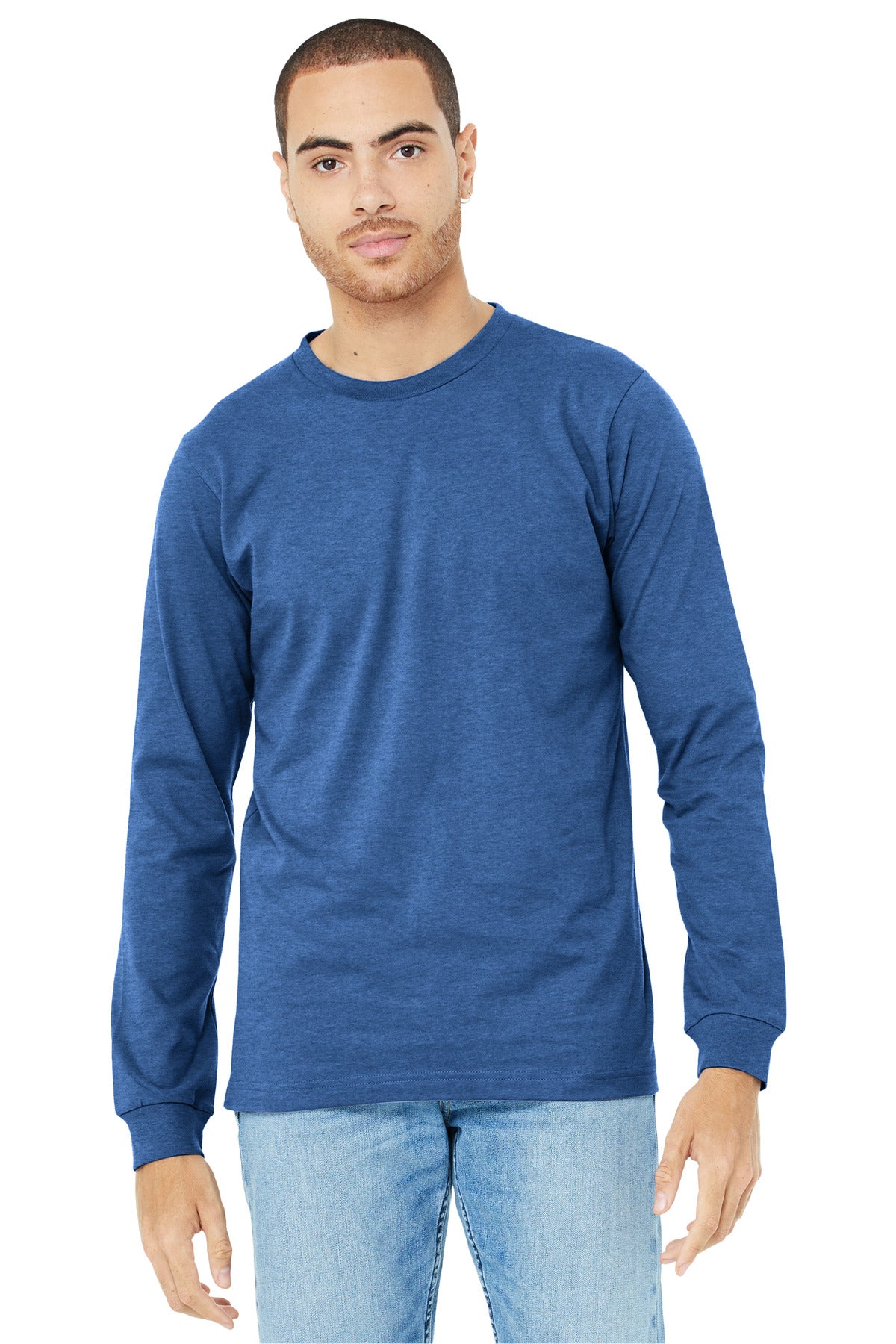 BELLA+CANVAS? Unisex Heather CVC Long Sleeve Tee BC3501CVC