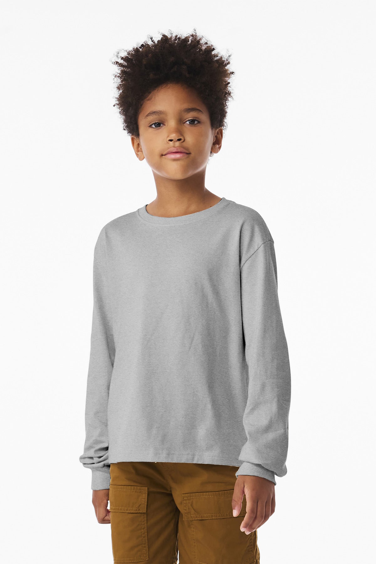 BELLA+CANVAS?? Youth 6-Ounce Heavyweight Long Sleeve Tee BC3511Y