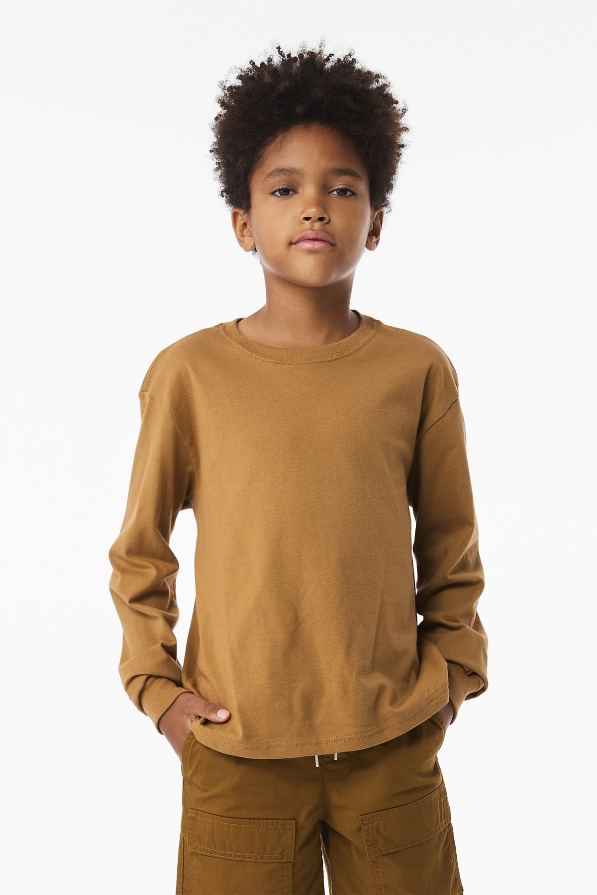 BELLA+CANVAS?? Youth 6-Ounce Heavyweight Long Sleeve Tee BC3511Y