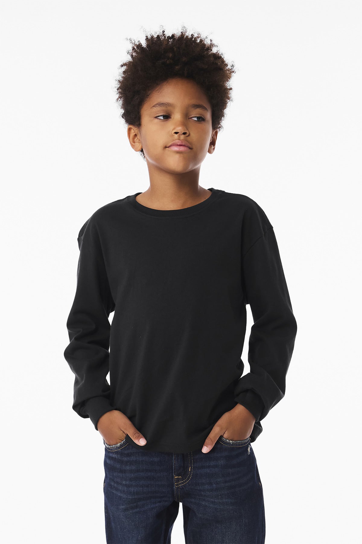 BELLA+CANVAS?? Youth 6-Ounce Heavyweight Long Sleeve Tee BC3511Y