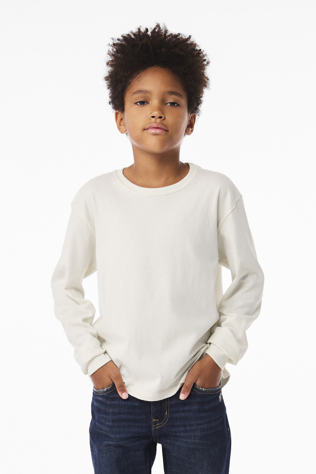 BELLA+CANVAS?? Youth 6-Ounce Heavyweight Long Sleeve Tee BC3511Y