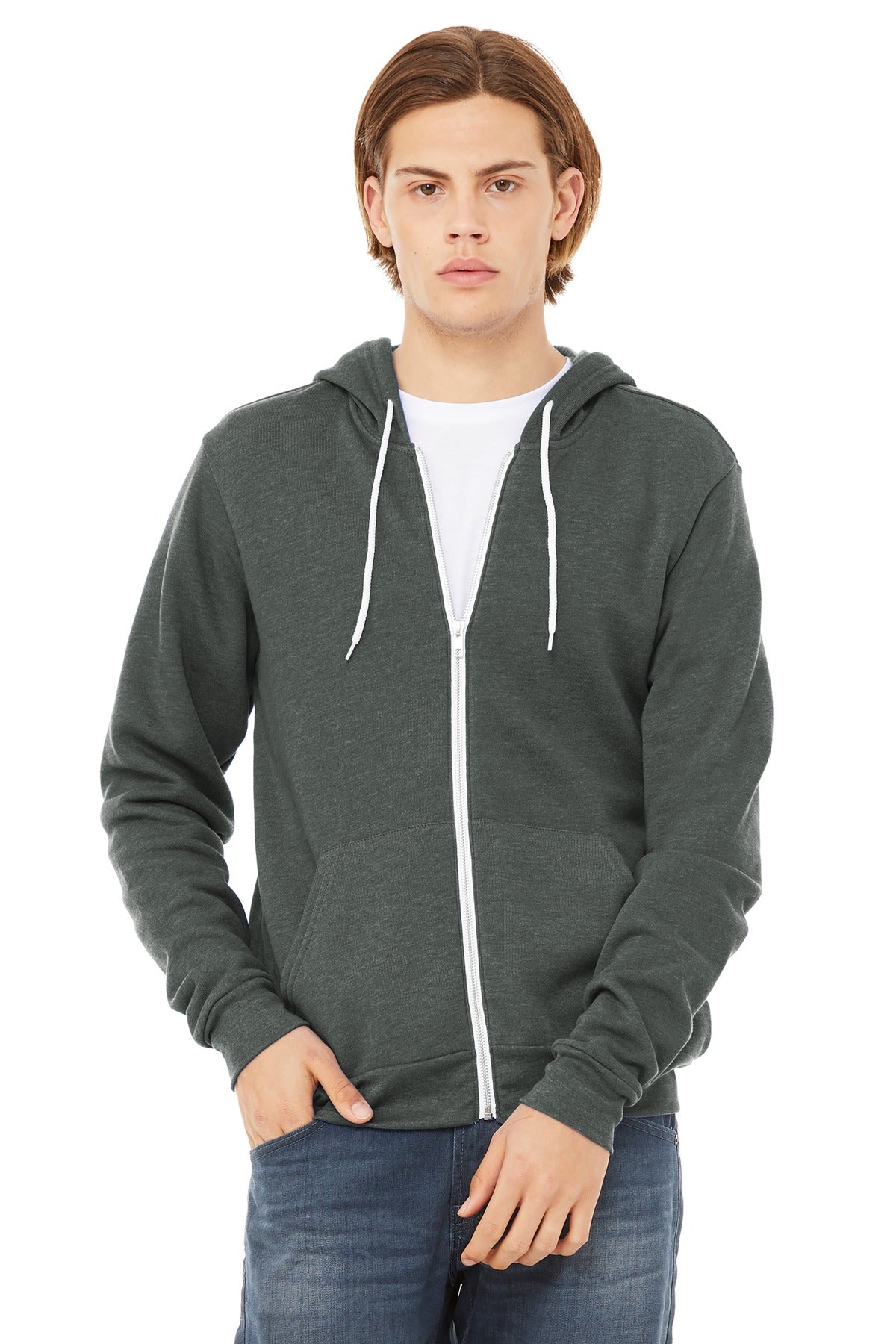 BELLA+CANVAS ?? Unisex Sponge Fleece Full-Zip Hoodie. BC3739