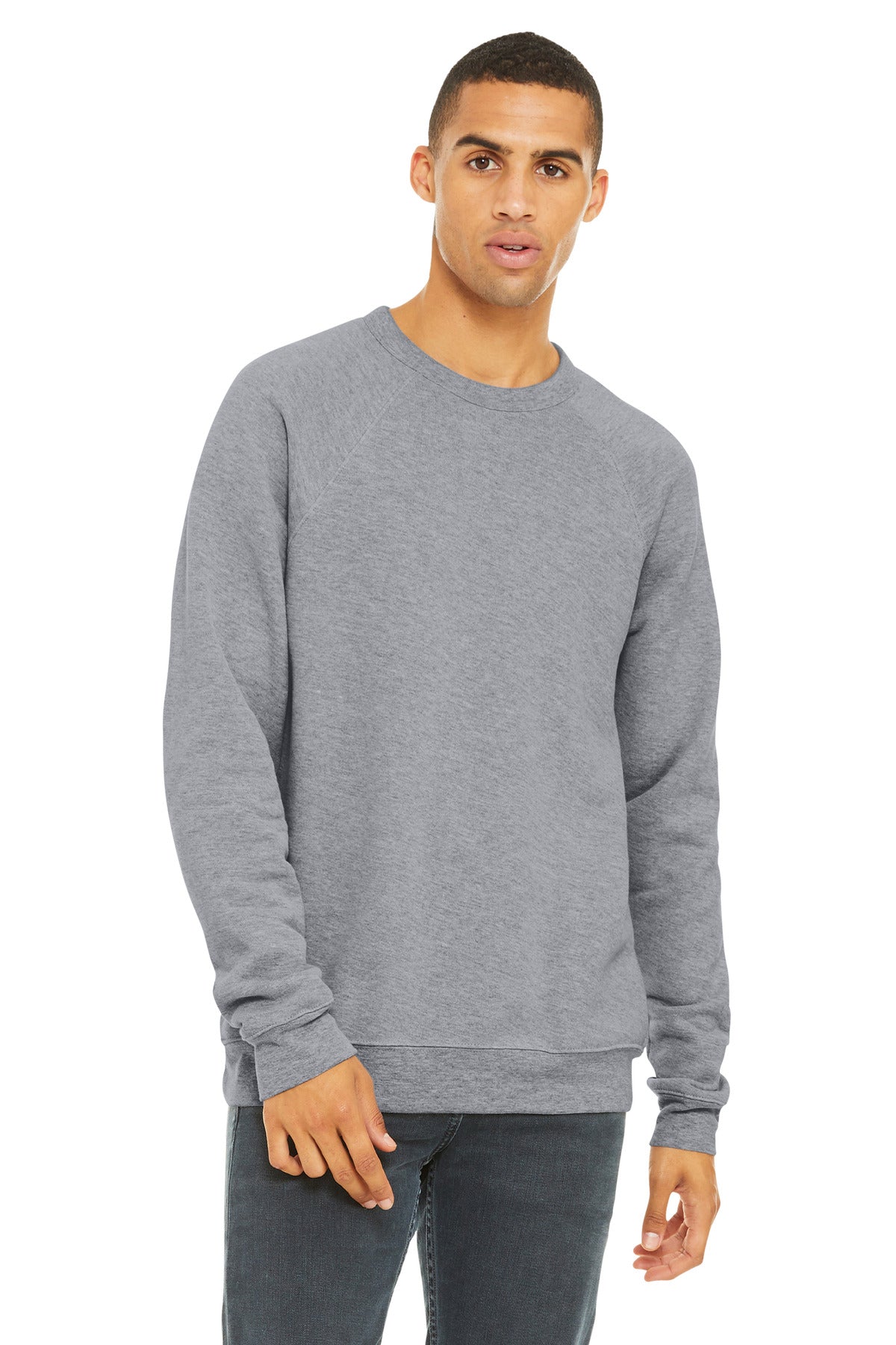 BELLA+CANVAS ?? Unisex Sponge Fleece Raglan Sweatshirt. BC3901