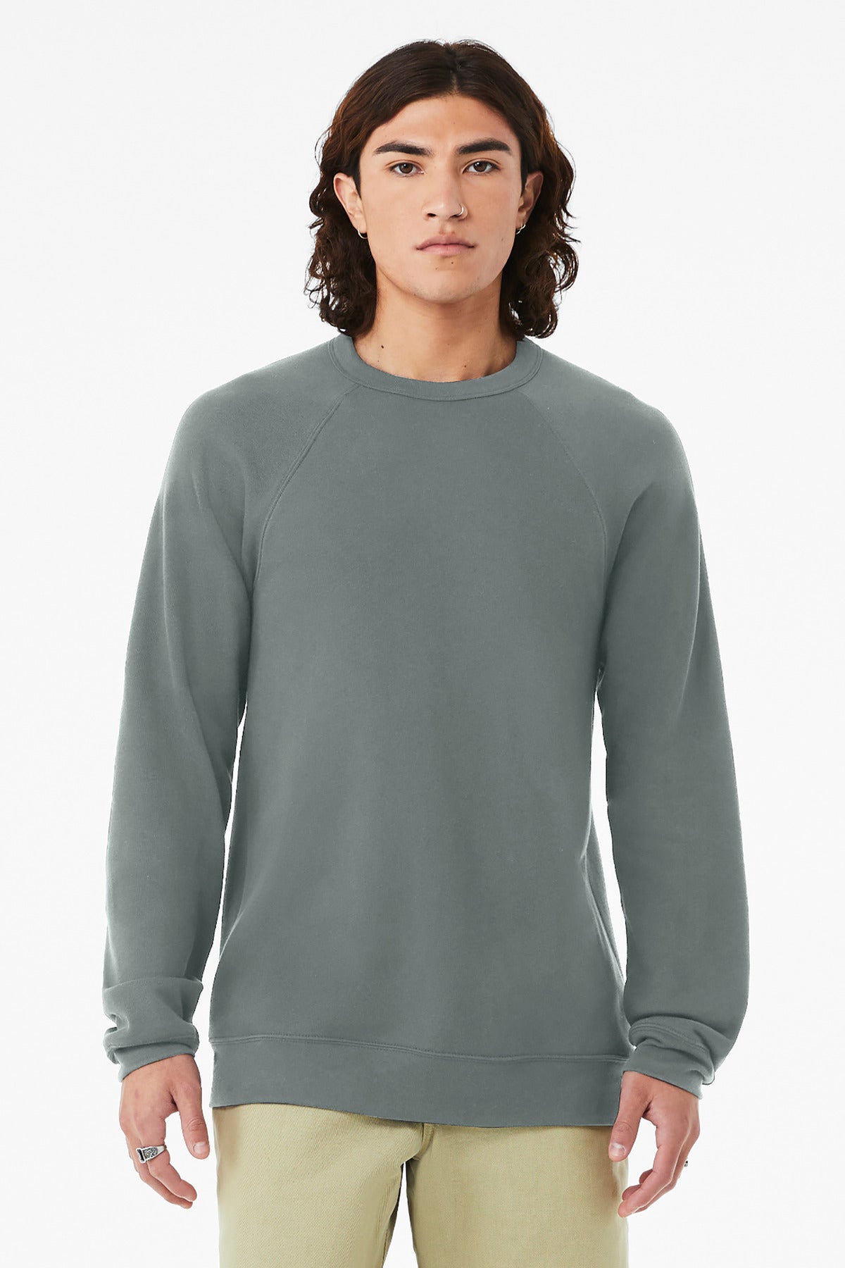 BELLA+CANVAS ?? Unisex Sponge Fleece Raglan Sweatshirt. BC3901