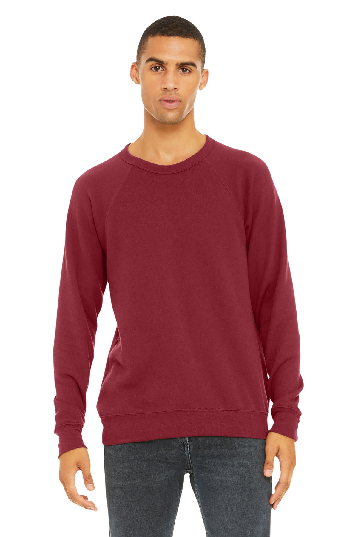 BELLA+CANVAS ?? Unisex Sponge Fleece Raglan Sweatshirt. BC3901
