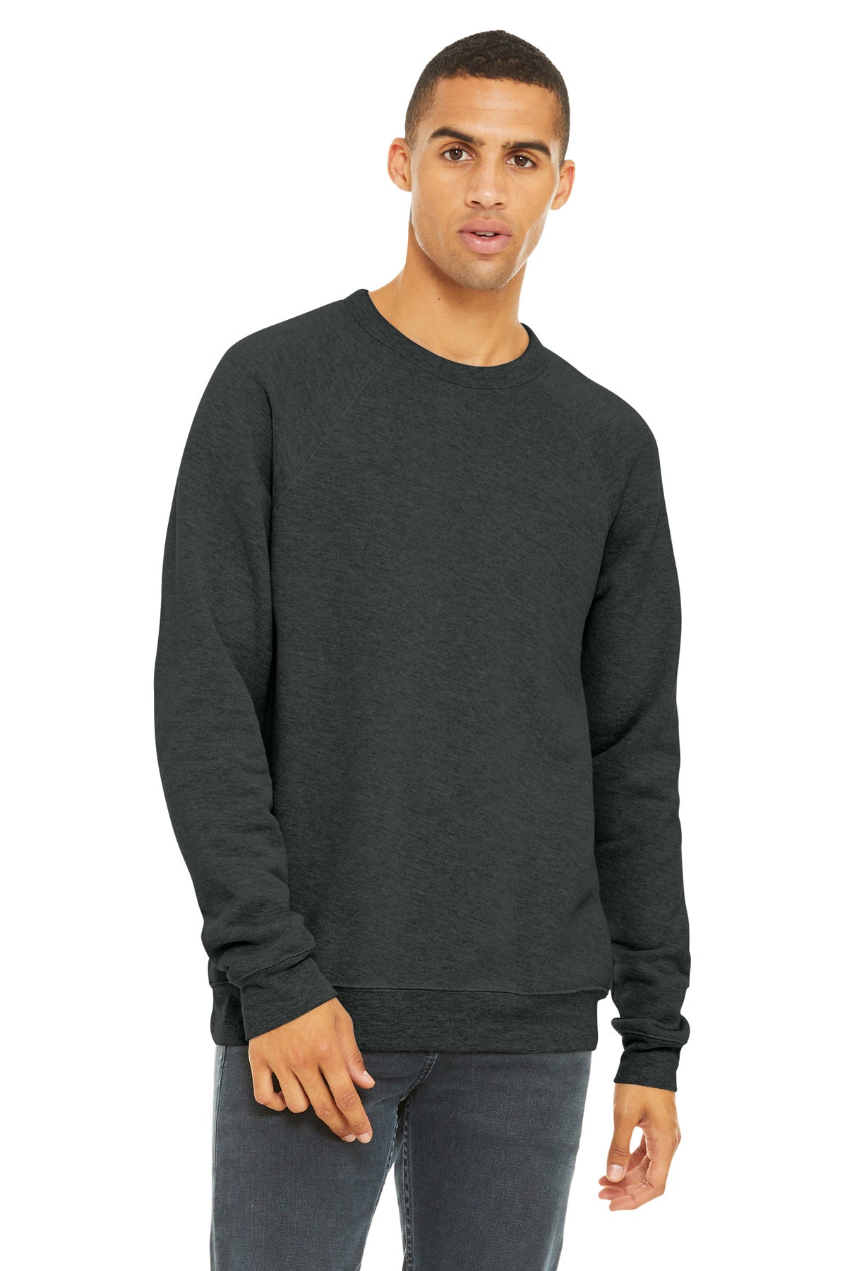 BELLA+CANVAS ?? Unisex Sponge Fleece Raglan Sweatshirt. BC3901