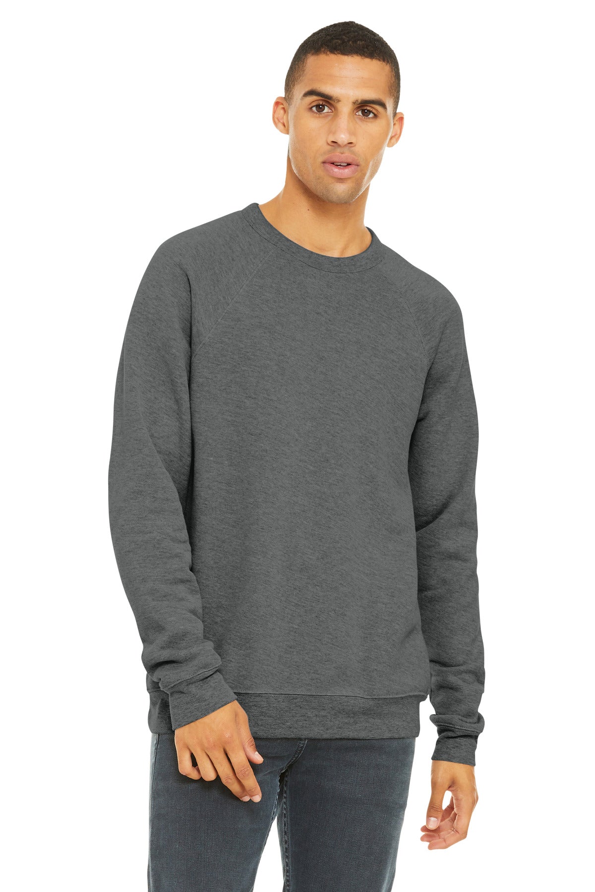 BELLA+CANVAS ?? Unisex Sponge Fleece Raglan Sweatshirt. BC3901