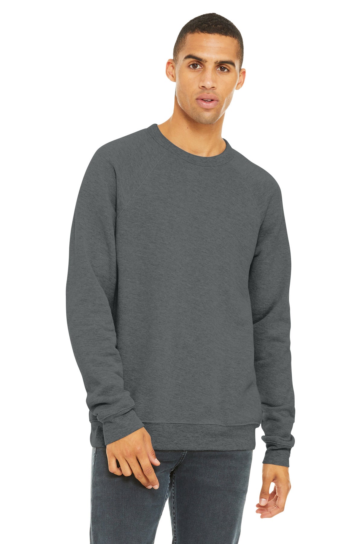 BELLA+CANVAS ?? Unisex Sponge Fleece Raglan Sweatshirt. BC3901