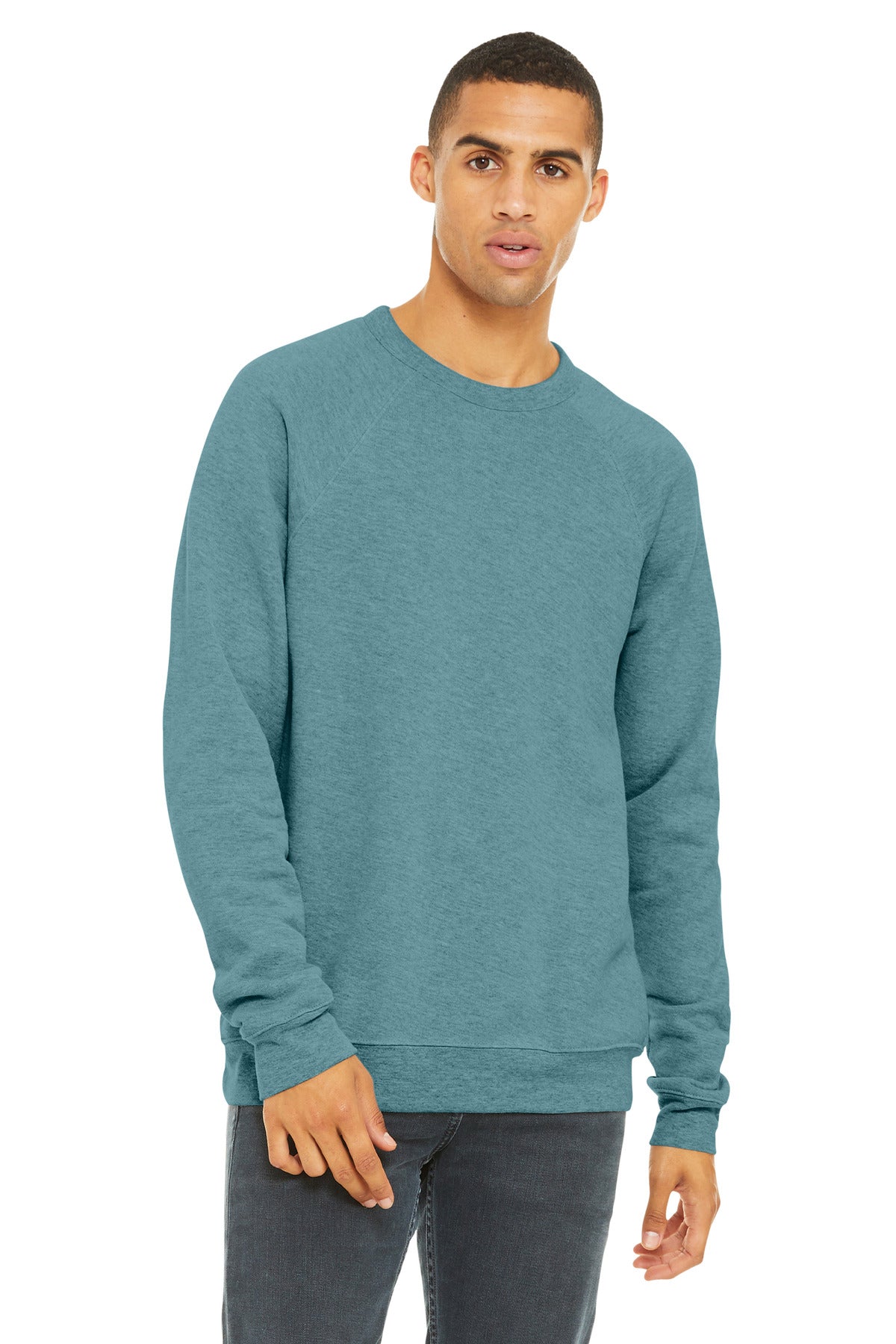 BELLA+CANVAS ?? Unisex Sponge Fleece Raglan Sweatshirt. BC3901