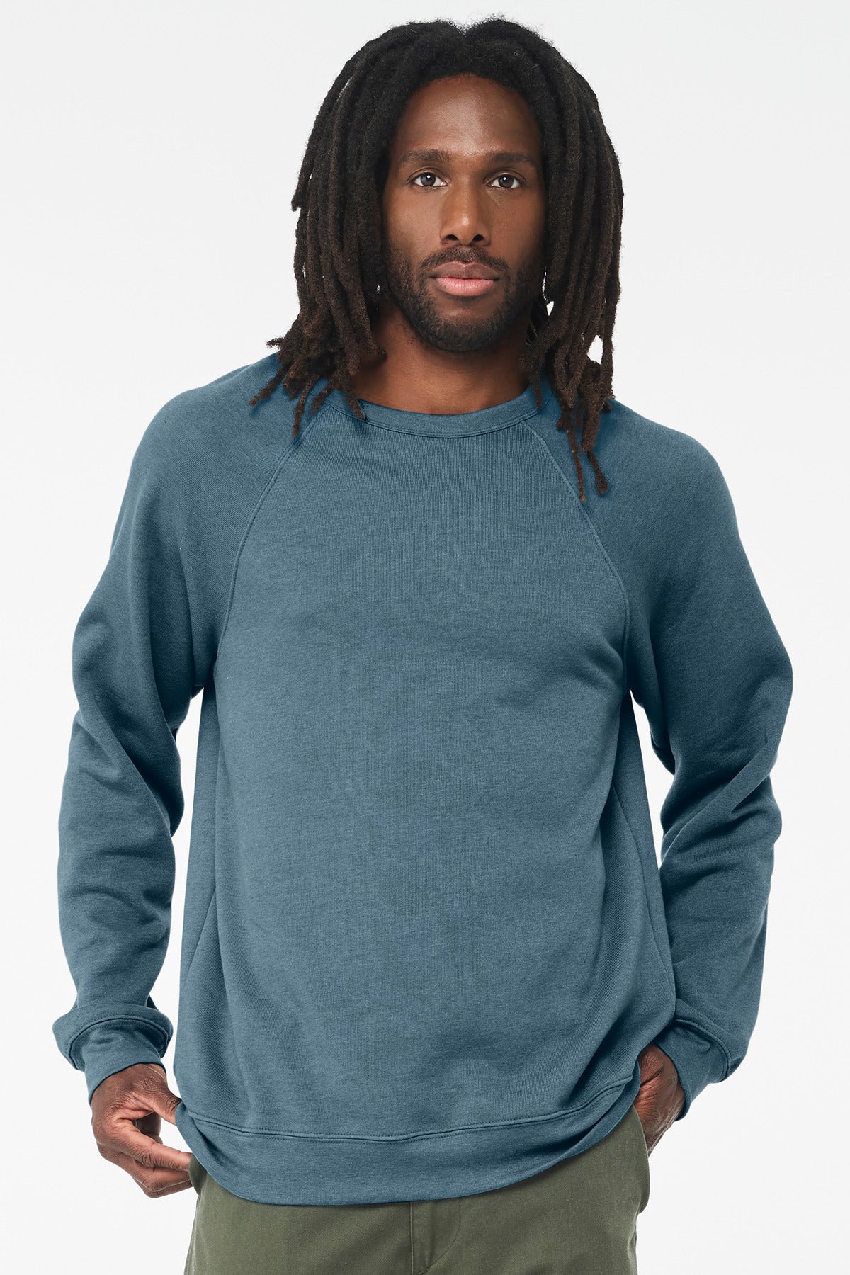 BELLA+CANVAS ?? Unisex Sponge Fleece Raglan Sweatshirt. BC3901