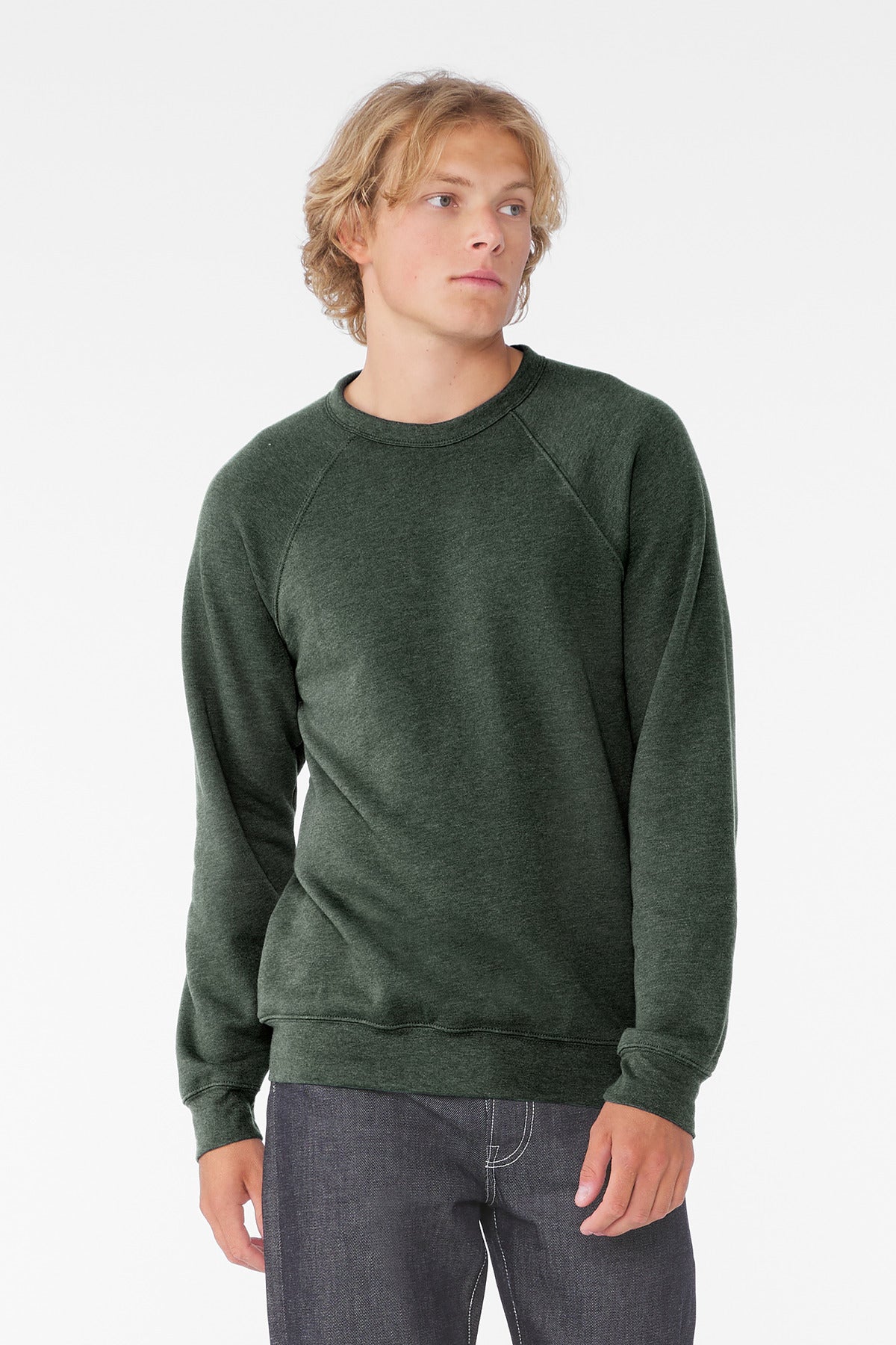 BELLA+CANVAS ?? Unisex Sponge Fleece Raglan Sweatshirt. BC3901