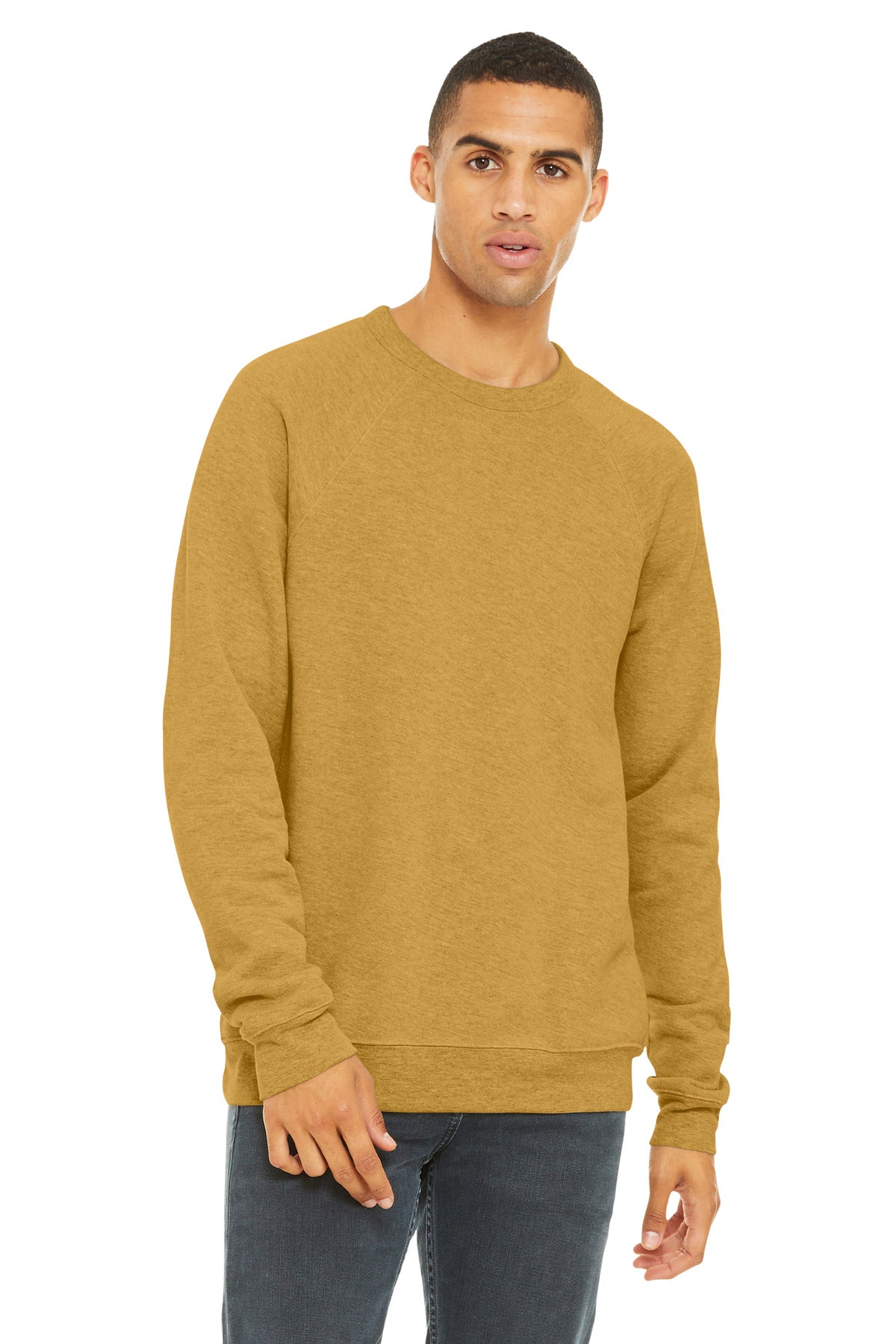 BELLA+CANVAS ?? Unisex Sponge Fleece Raglan Sweatshirt. BC3901