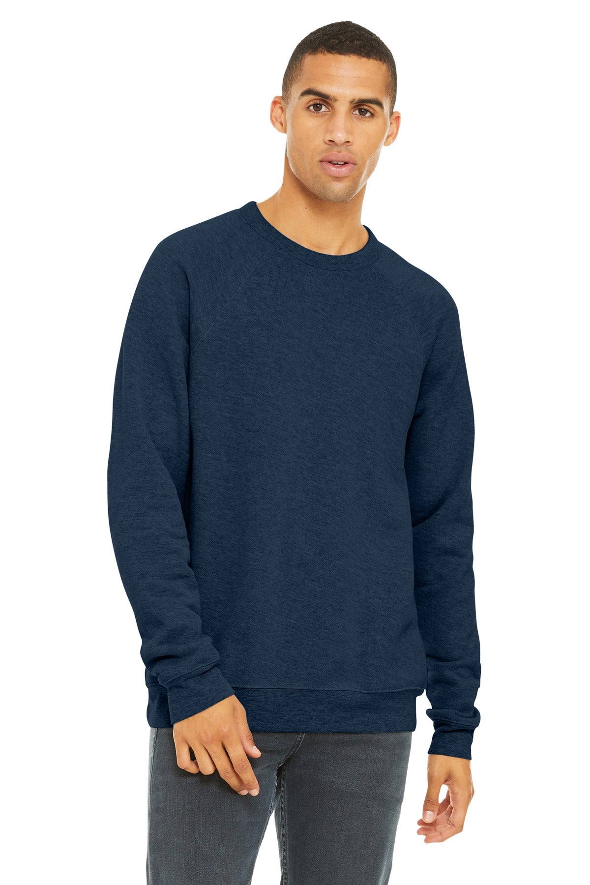 BELLA+CANVAS ?? Unisex Sponge Fleece Raglan Sweatshirt. BC3901
