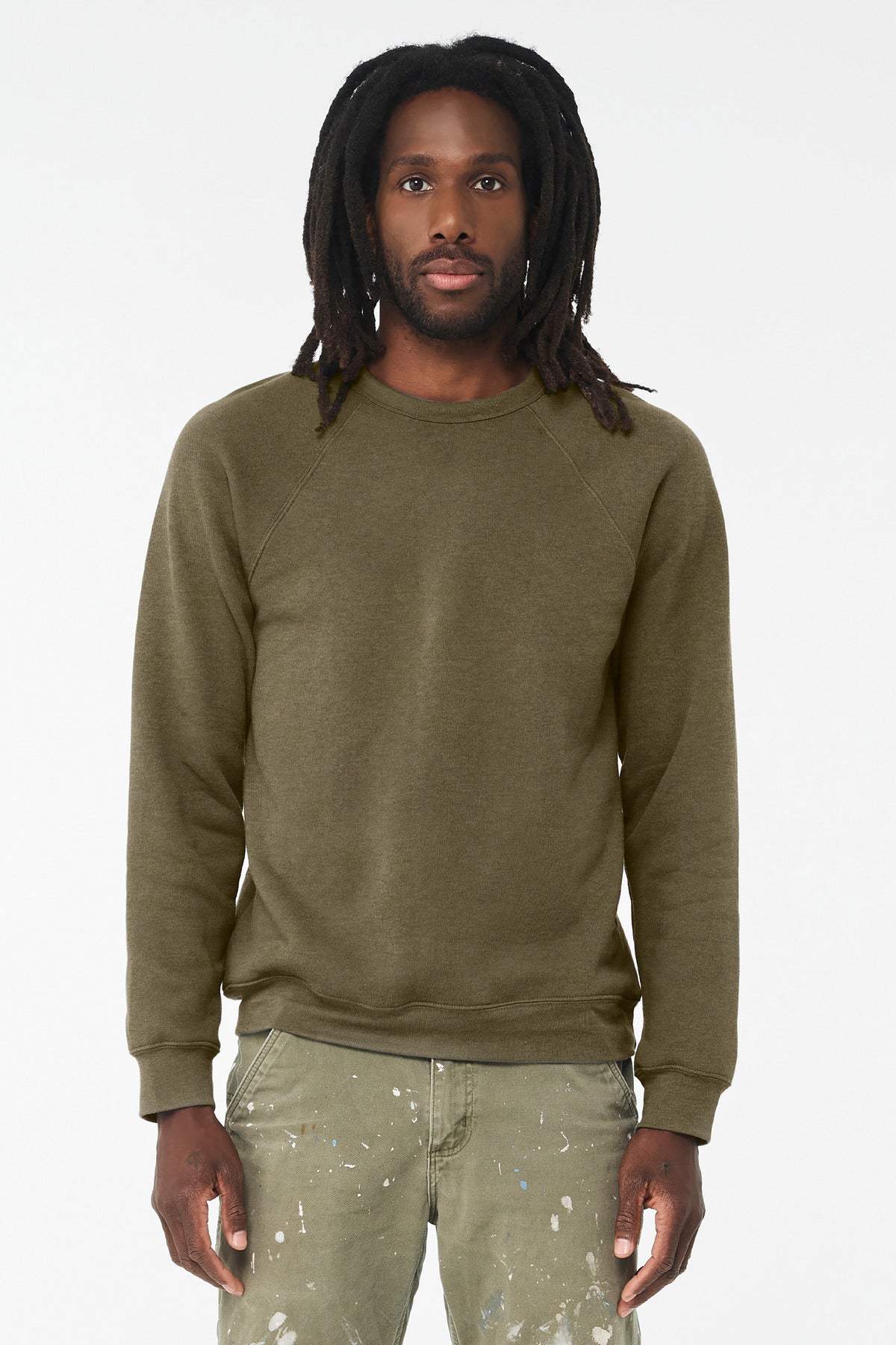 BELLA+CANVAS ?? Unisex Sponge Fleece Raglan Sweatshirt. BC3901
