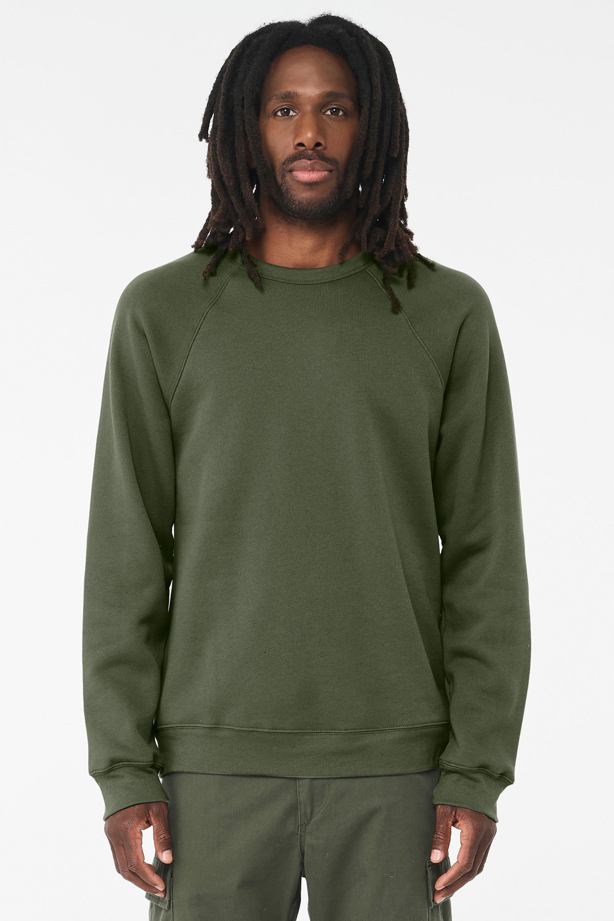 BELLA+CANVAS ?? Unisex Sponge Fleece Raglan Sweatshirt. BC3901