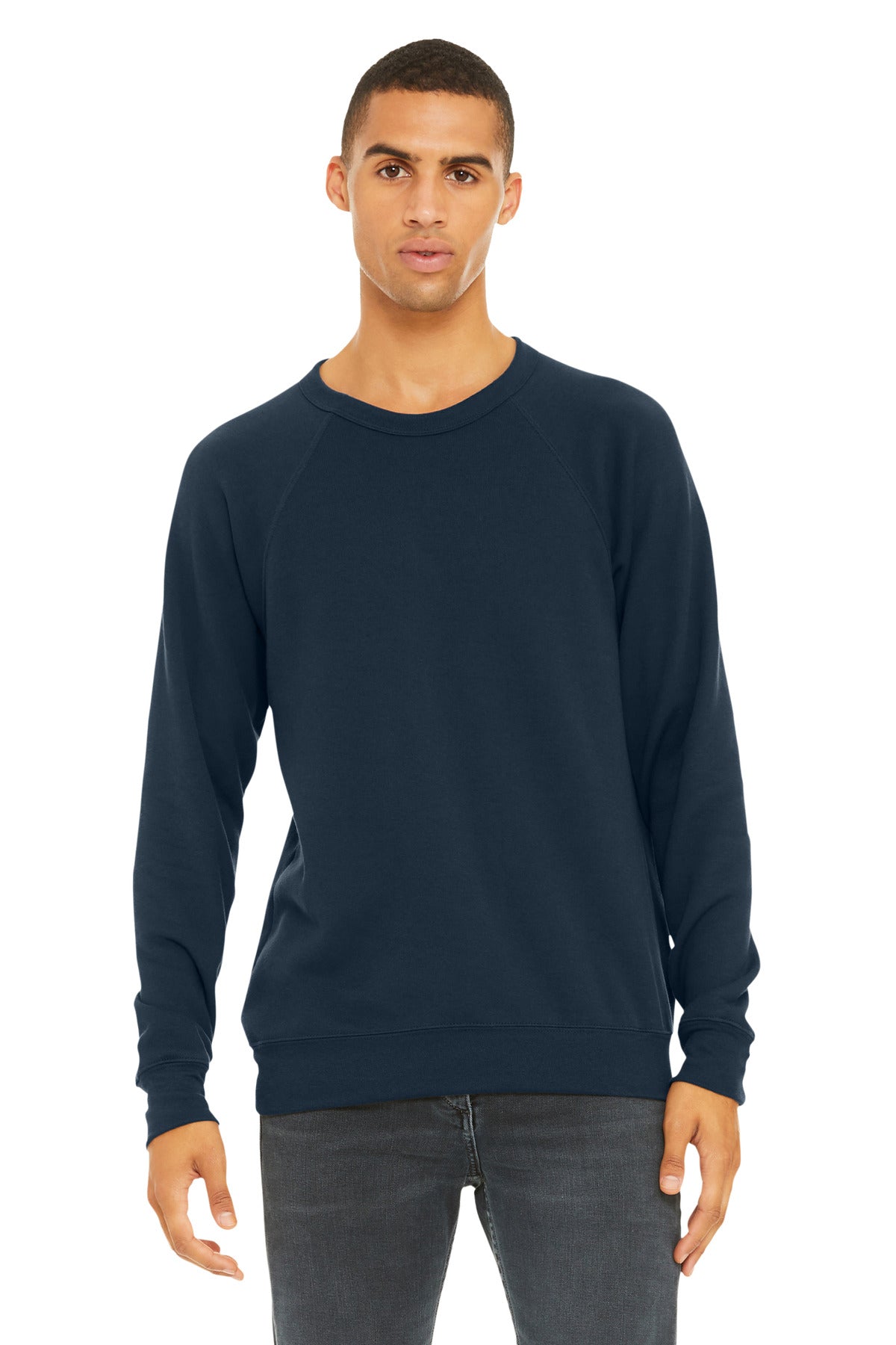 BELLA+CANVAS ?? Unisex Sponge Fleece Raglan Sweatshirt. BC3901