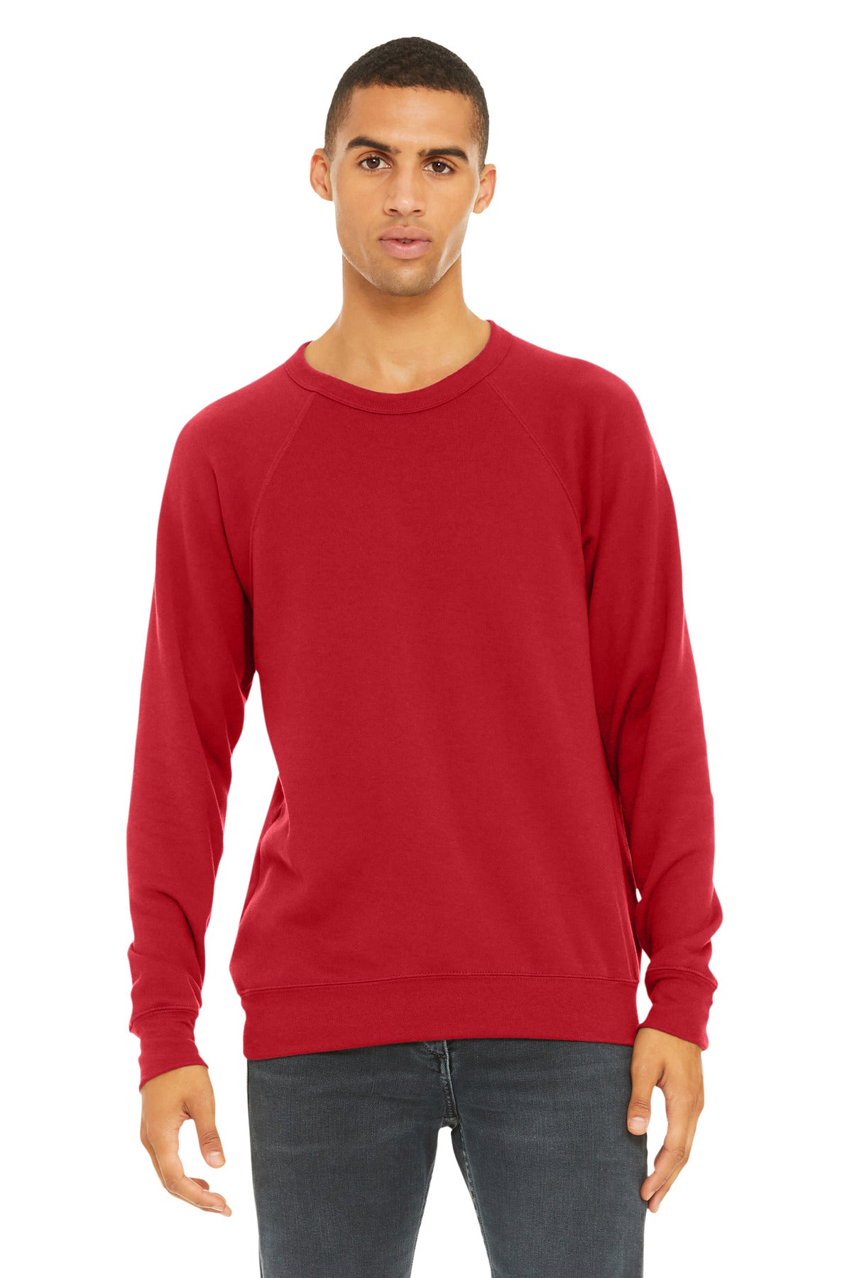 BELLA+CANVAS ?? Unisex Sponge Fleece Raglan Sweatshirt. BC3901
