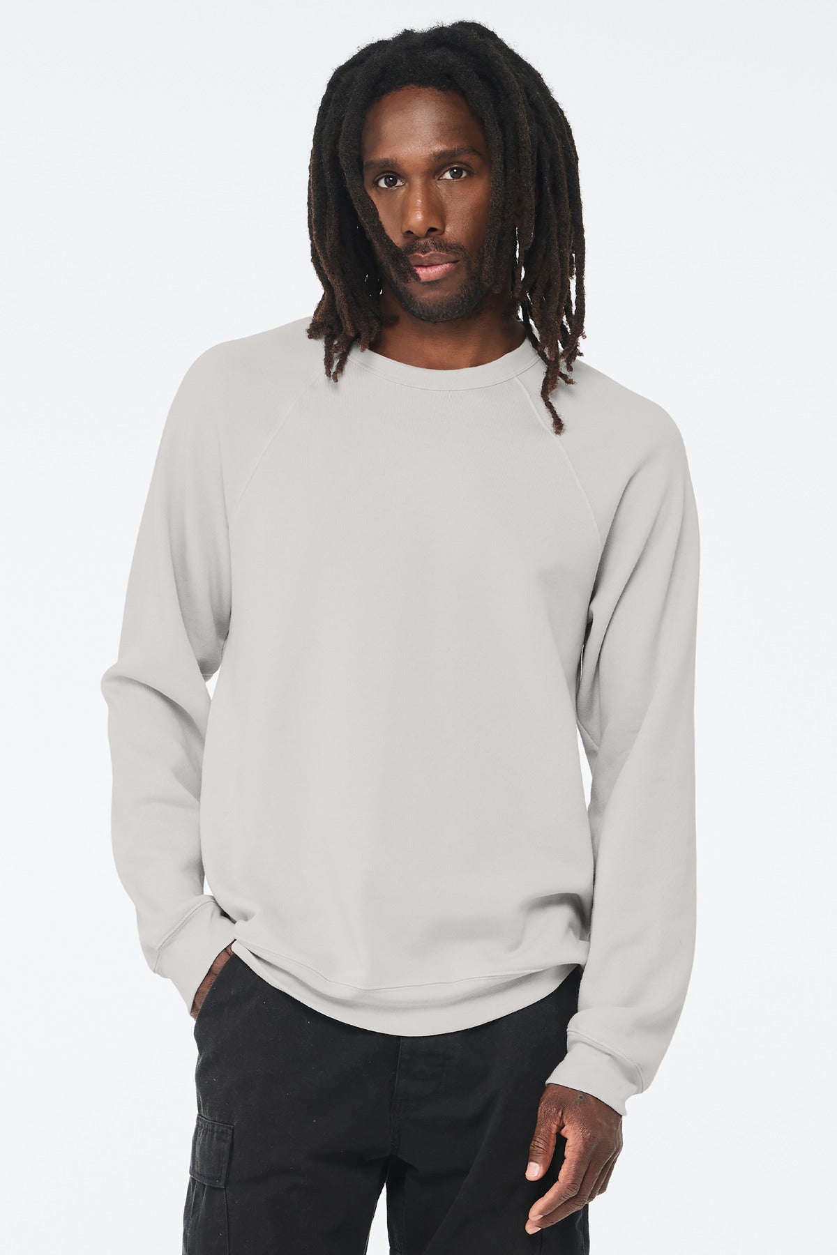 BELLA+CANVAS ?? Unisex Sponge Fleece Raglan Sweatshirt. BC3901