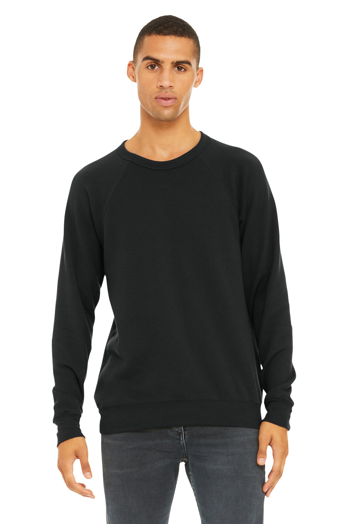 BELLA+CANVAS ?? Unisex Sponge Fleece Raglan Sweatshirt. BC3901