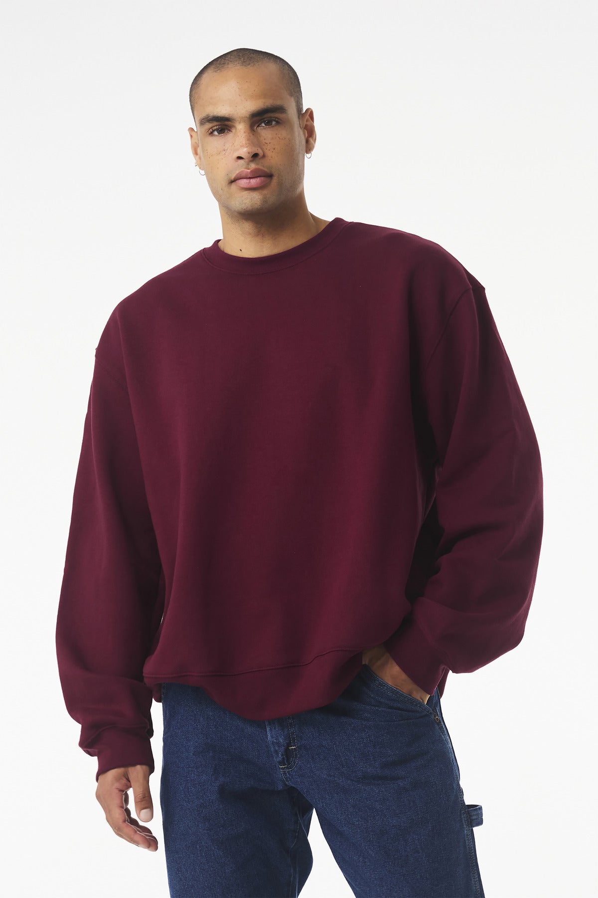 BELLA+CANVAS?? Unisex 10-Ounce Heavyweight Crewneck Sweatshirt BC4711