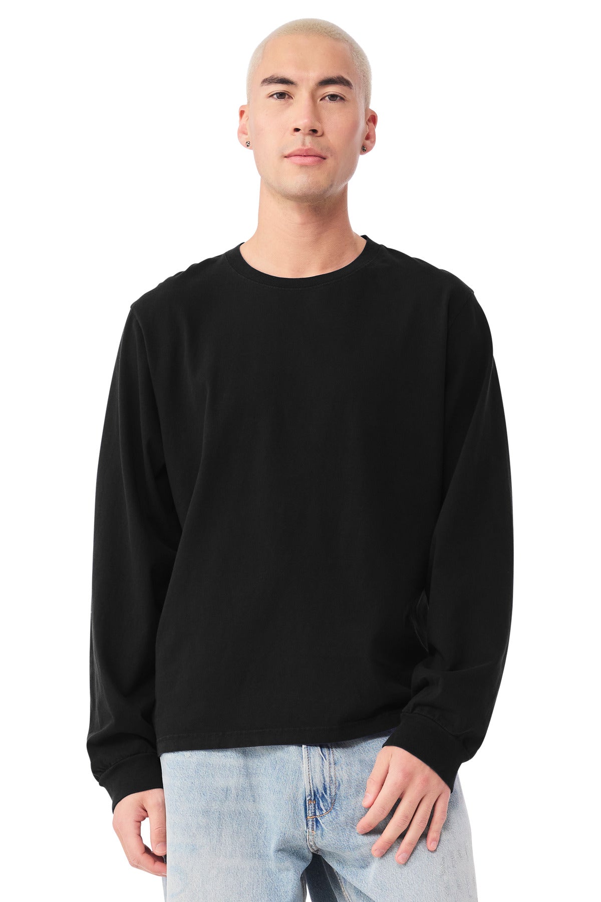 BELLA+CANVAS?? Unisex Heavyweight Garment-Dyed Long Sleeve Tee BC4851GD