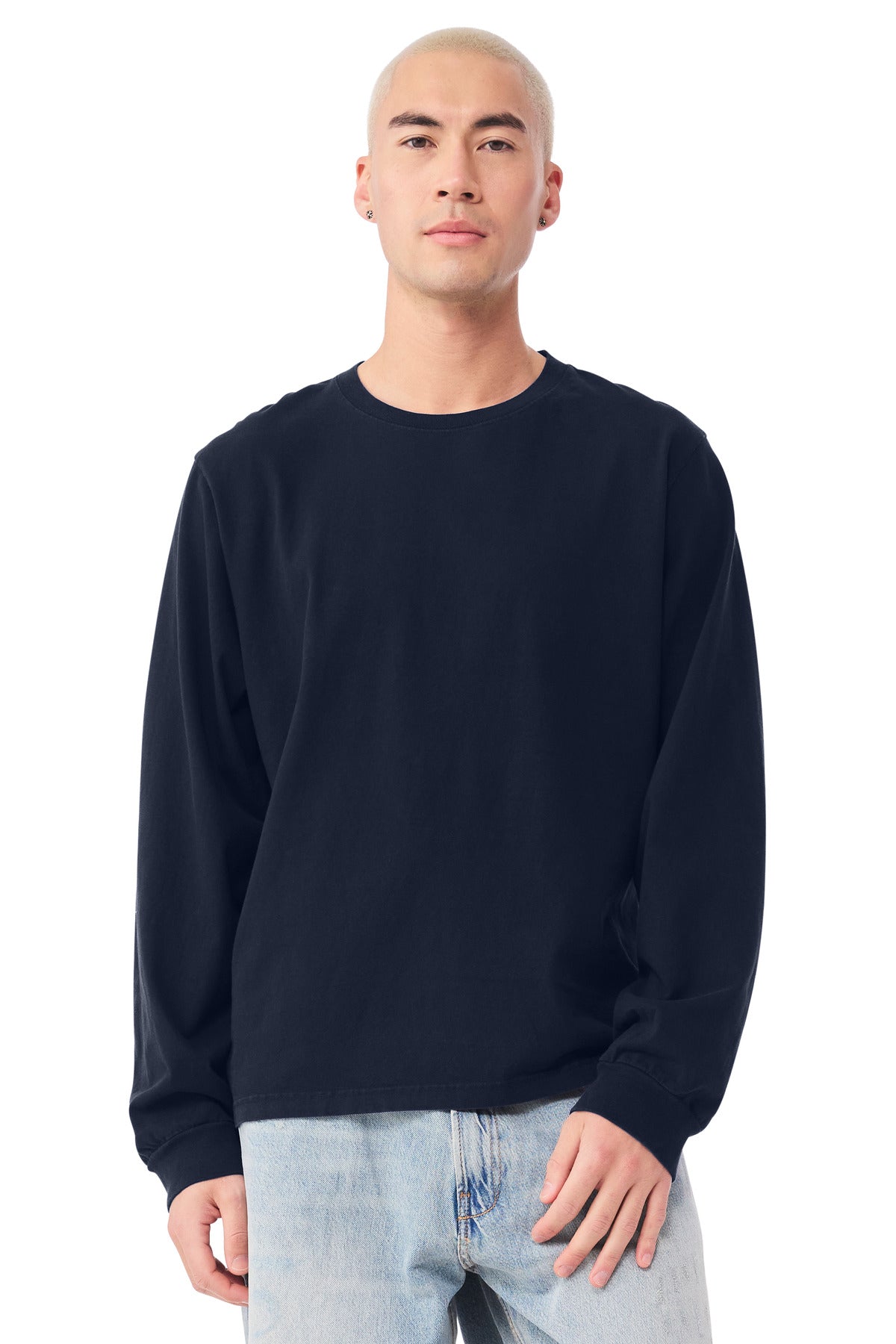 BELLA+CANVAS?? Unisex Heavyweight Garment-Dyed Long Sleeve Tee BC4851GD