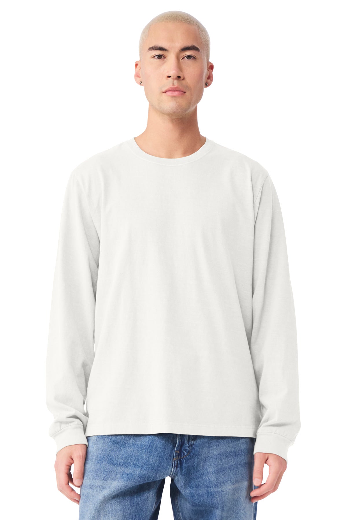 BELLA+CANVAS?? Unisex Heavyweight Garment-Dyed Long Sleeve Tee BC4851GD