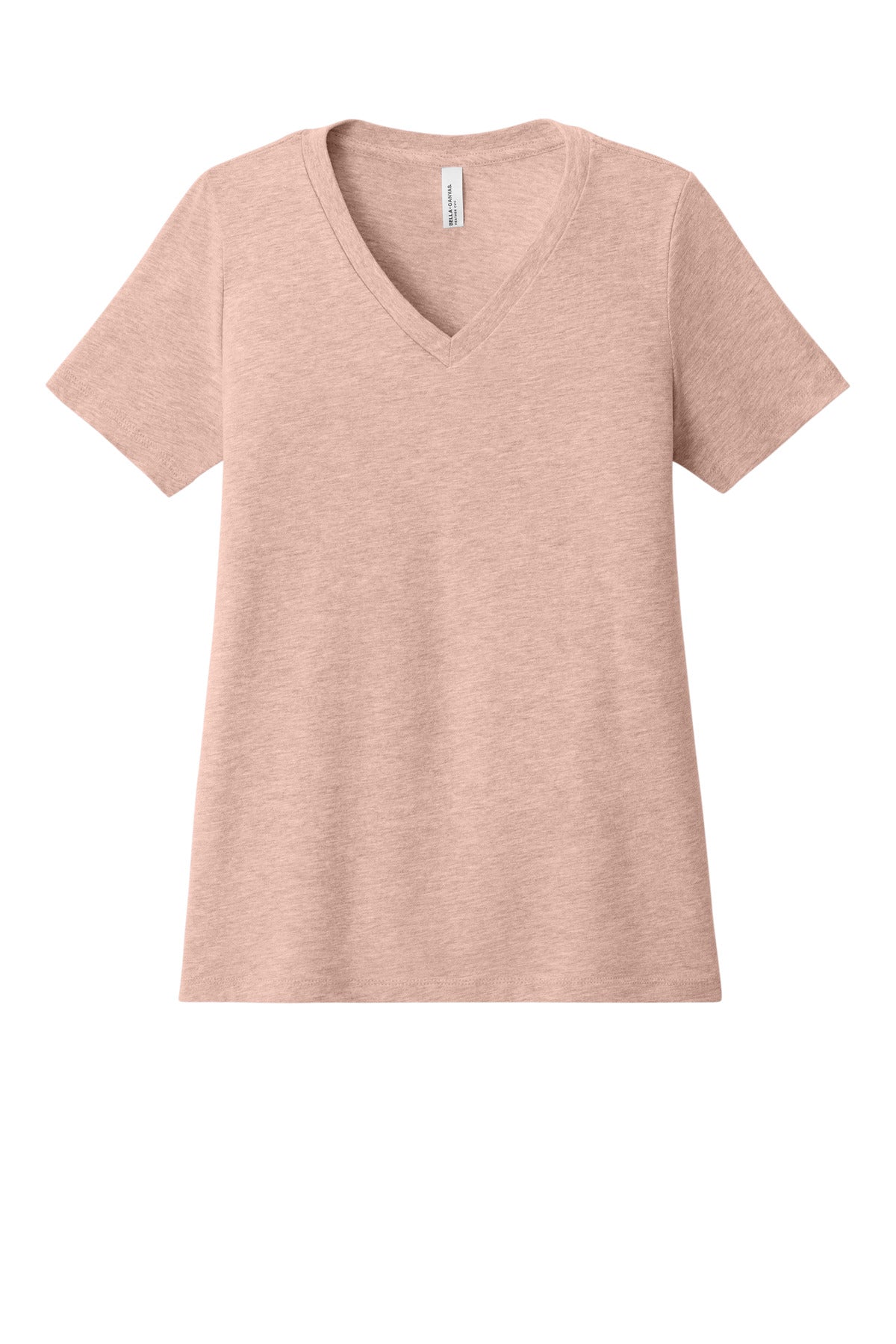 BELLA+CANVAS?? Women's Relaxed Heather CVC V-Neck Tee BC6405CVC