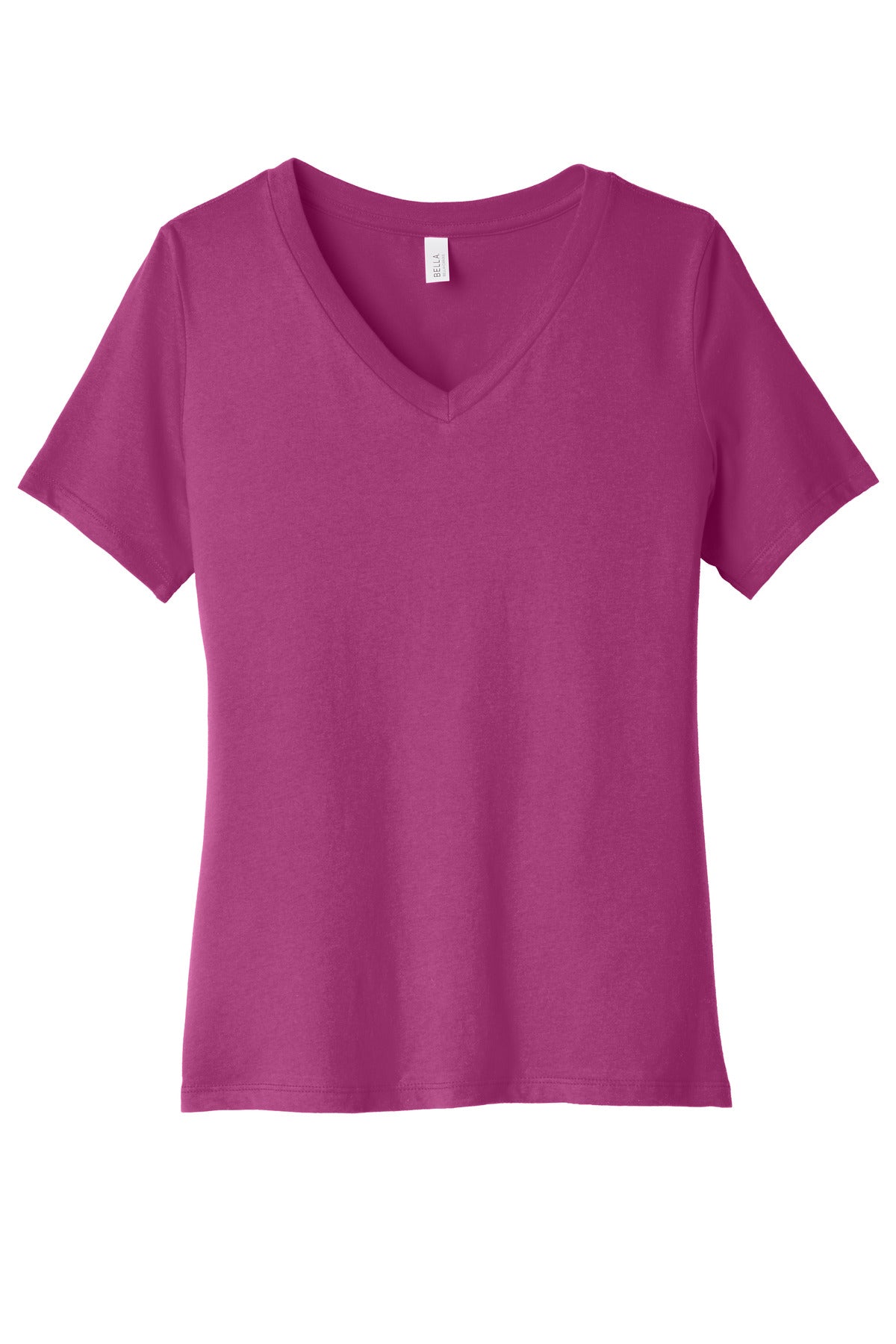 BELLA+CANVAS ?? Women's Relaxed Jersey Short Sleeve V-Neck Tee. BC6405