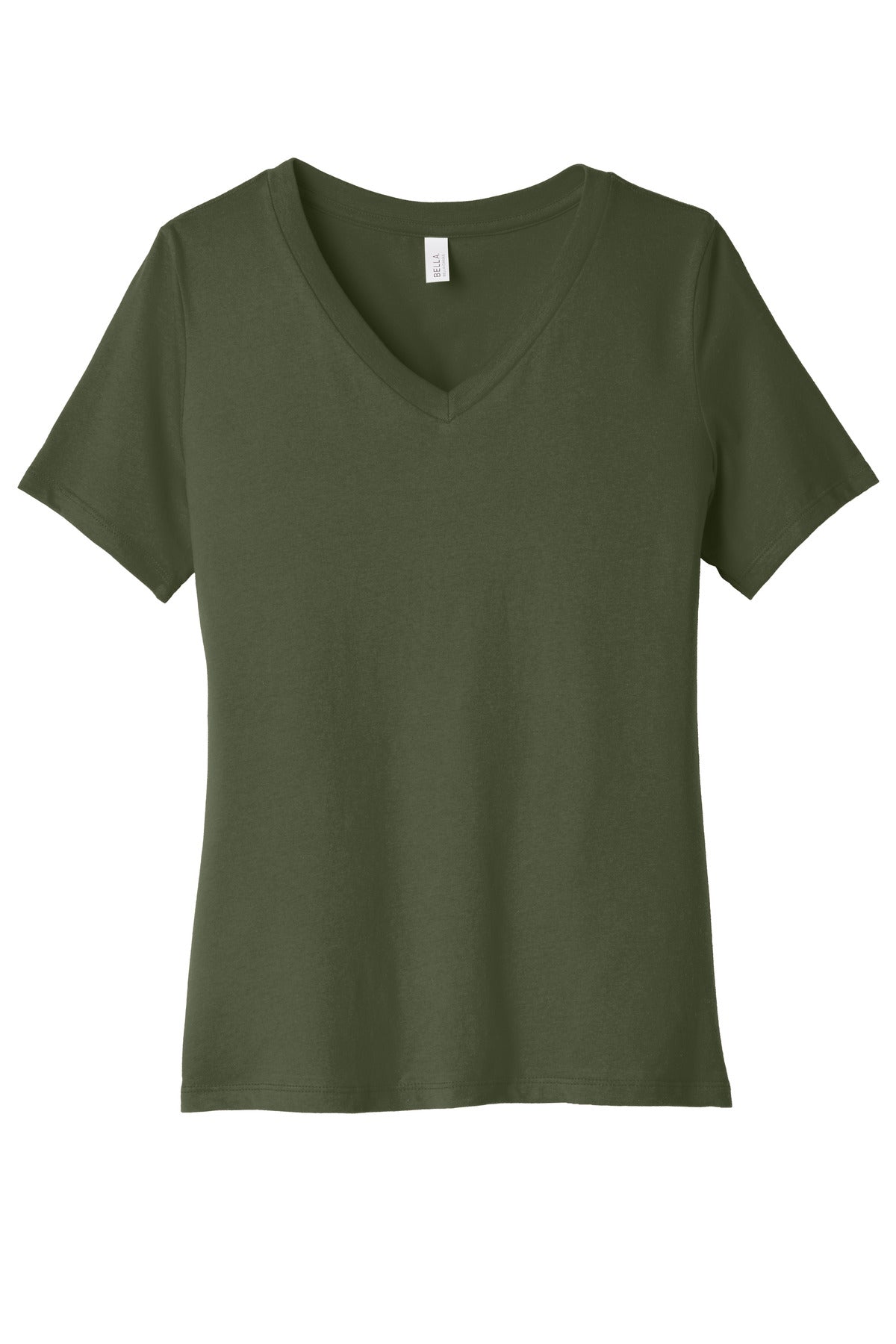 BELLA+CANVAS ?? Women's Relaxed Jersey Short Sleeve V-Neck Tee. BC6405