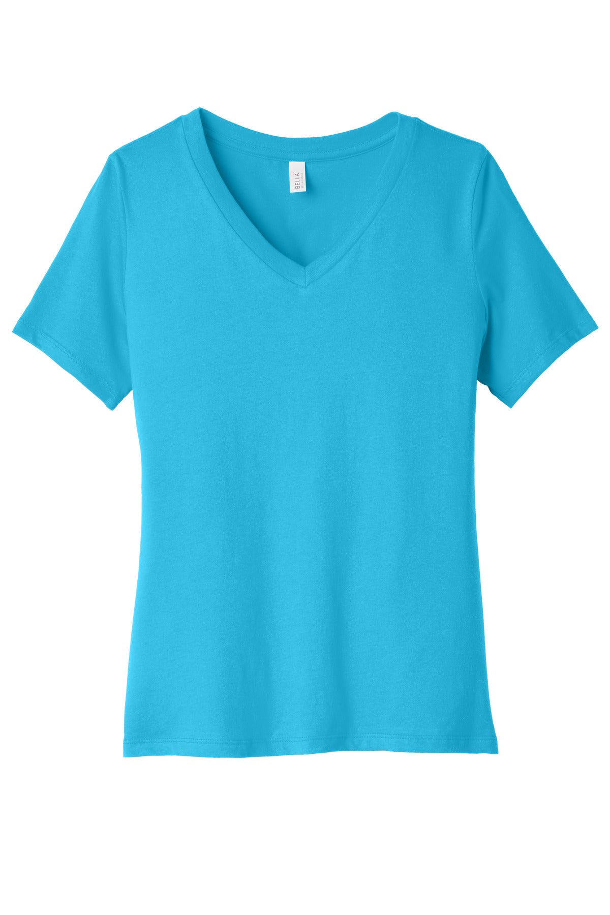 BELLA+CANVAS ?? Women's Relaxed Jersey Short Sleeve V-Neck Tee. BC6405