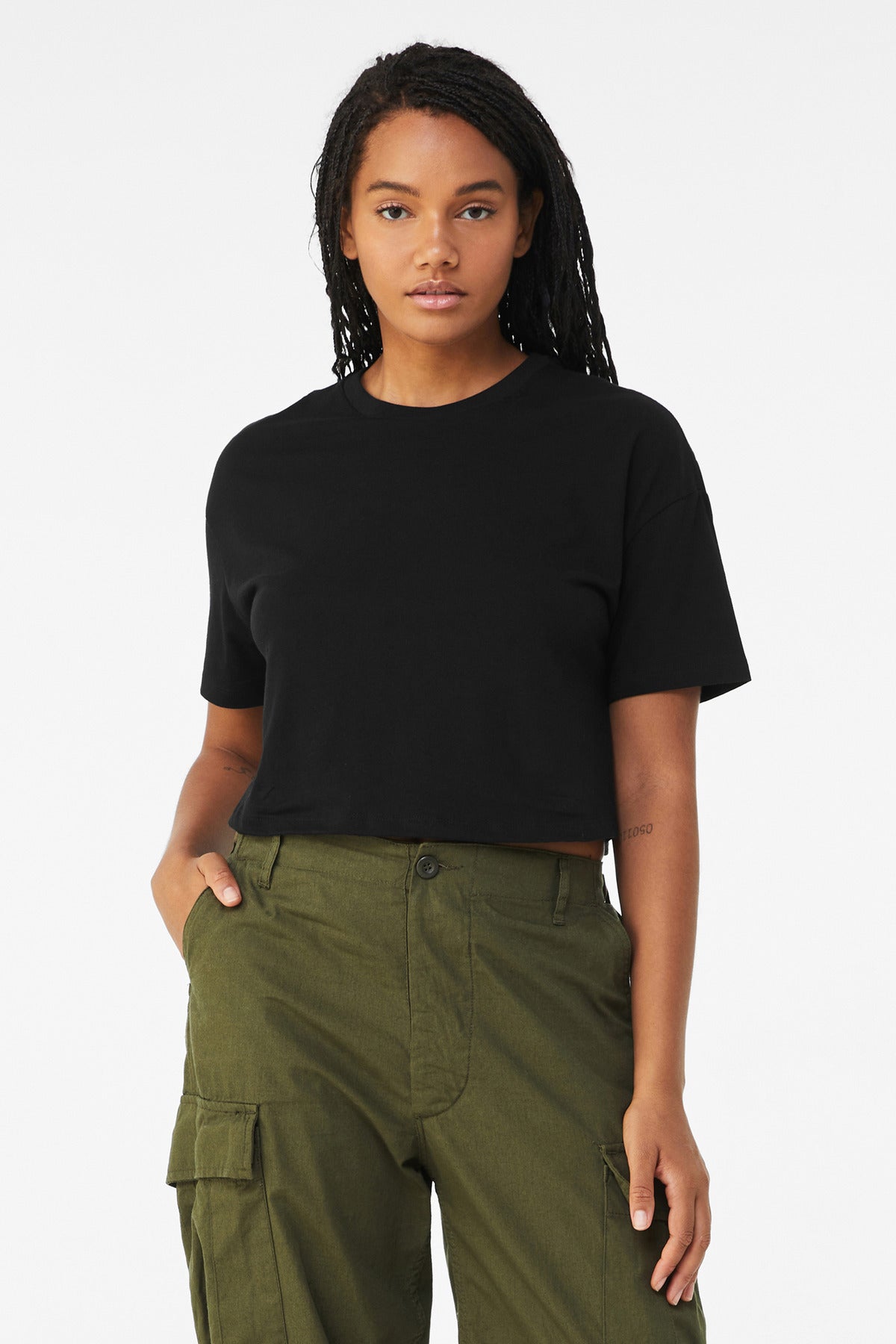 BELLA+CANVAS?? Women's Jersey Crop Tee BC6482