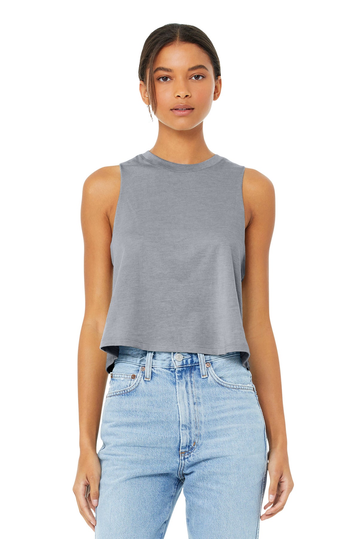 BELLA+CANVAS ?? Women's Racerback Cropped Tank. BC6682