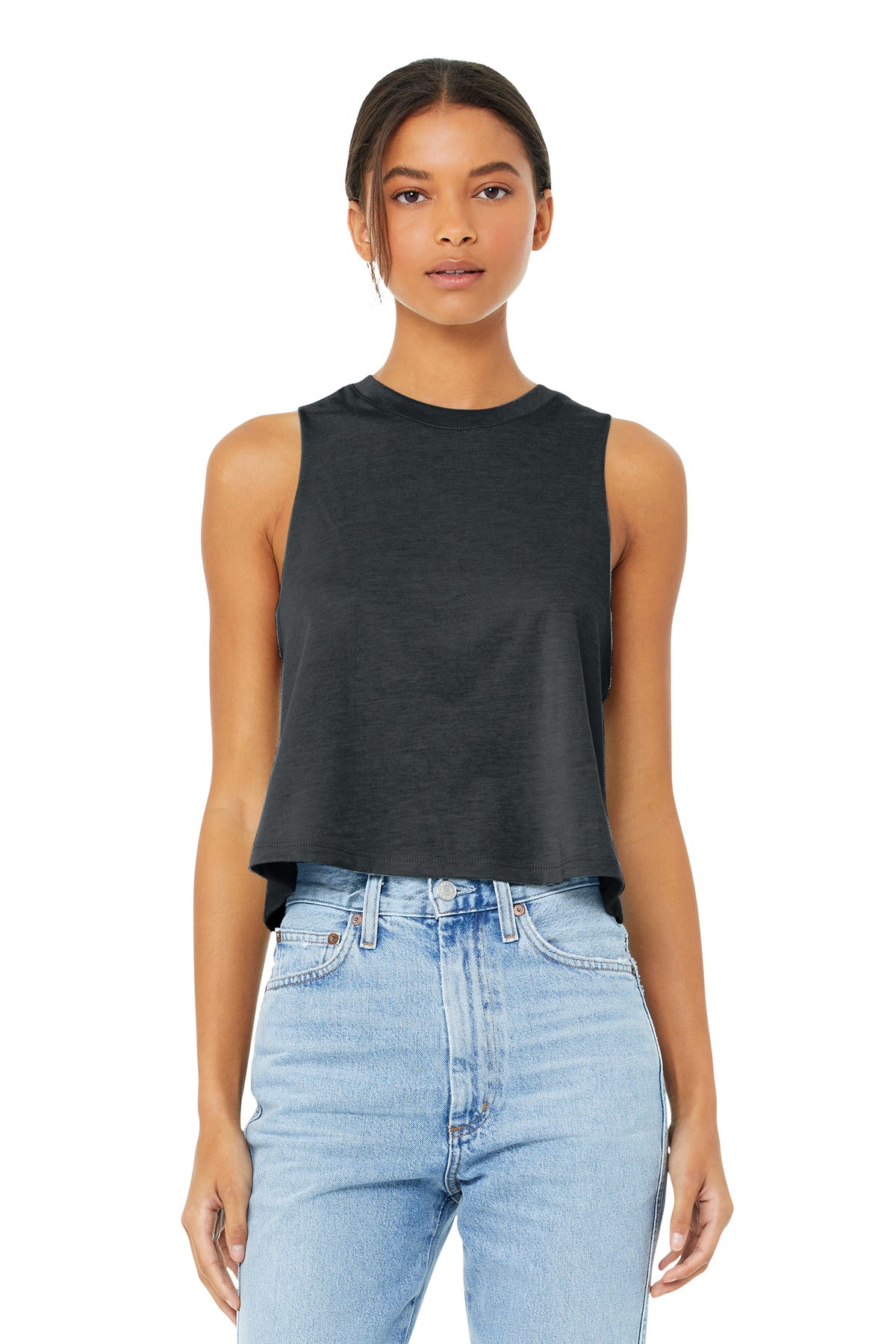 BELLA+CANVAS ?? Women's Racerback Cropped Tank. BC6682