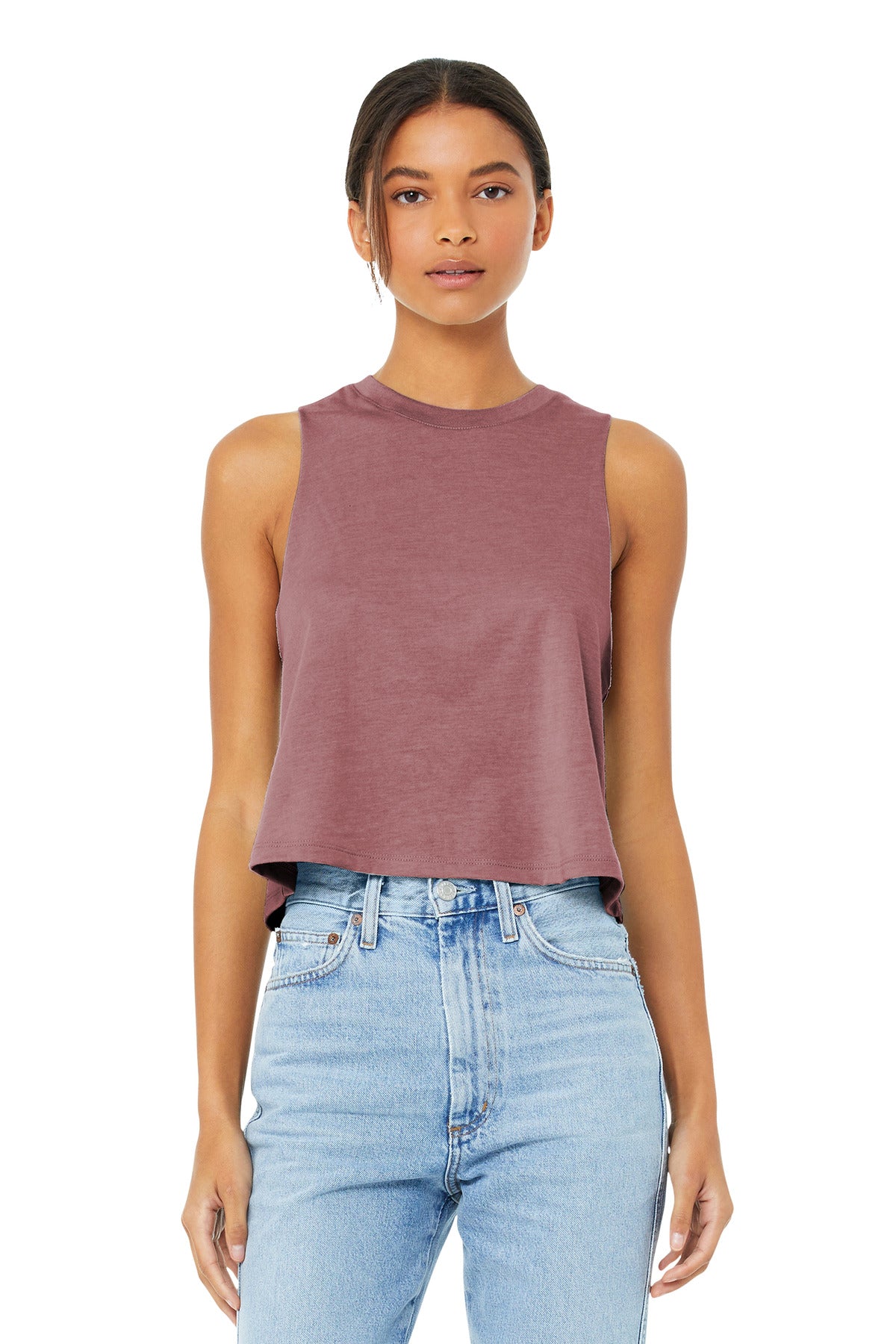 BELLA+CANVAS ?? Women's Racerback Cropped Tank. BC6682