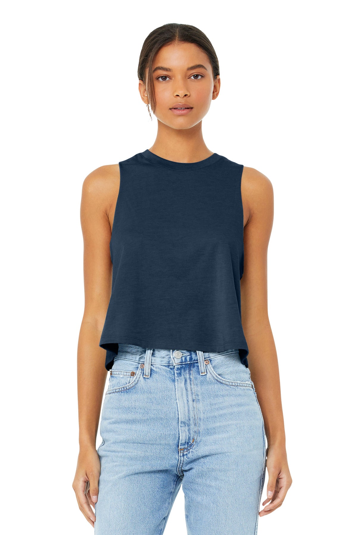 BELLA+CANVAS ?? Women's Racerback Cropped Tank. BC6682