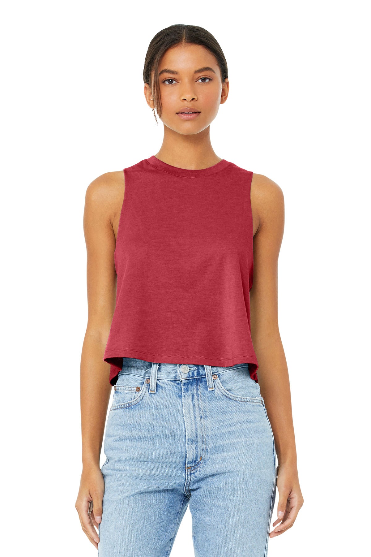 BELLA+CANVAS ?? Women's Racerback Cropped Tank. BC6682